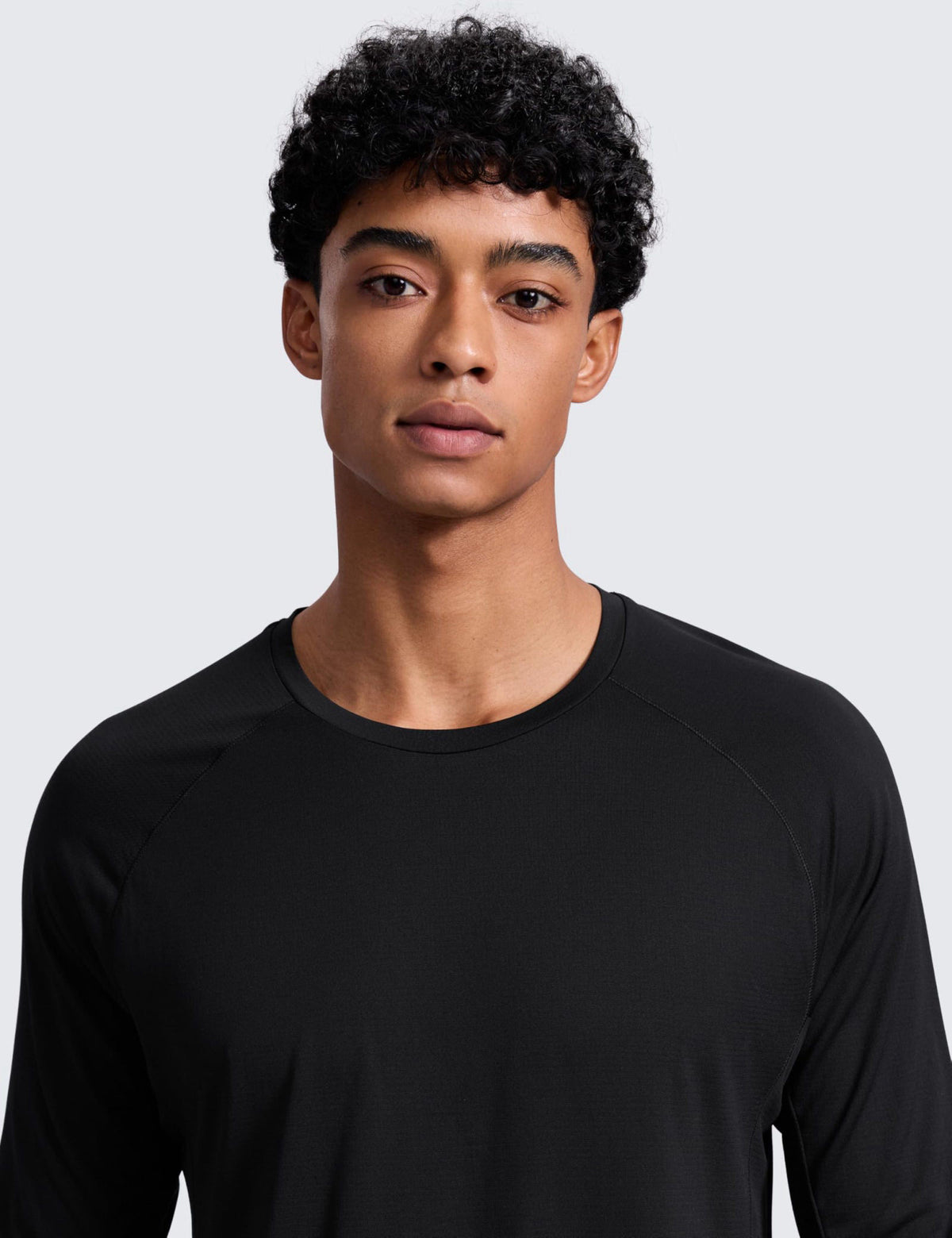 CRZ YOGA Quick Dry Long Sleeve Shirts – full view, size Chest (in) Waist (in)