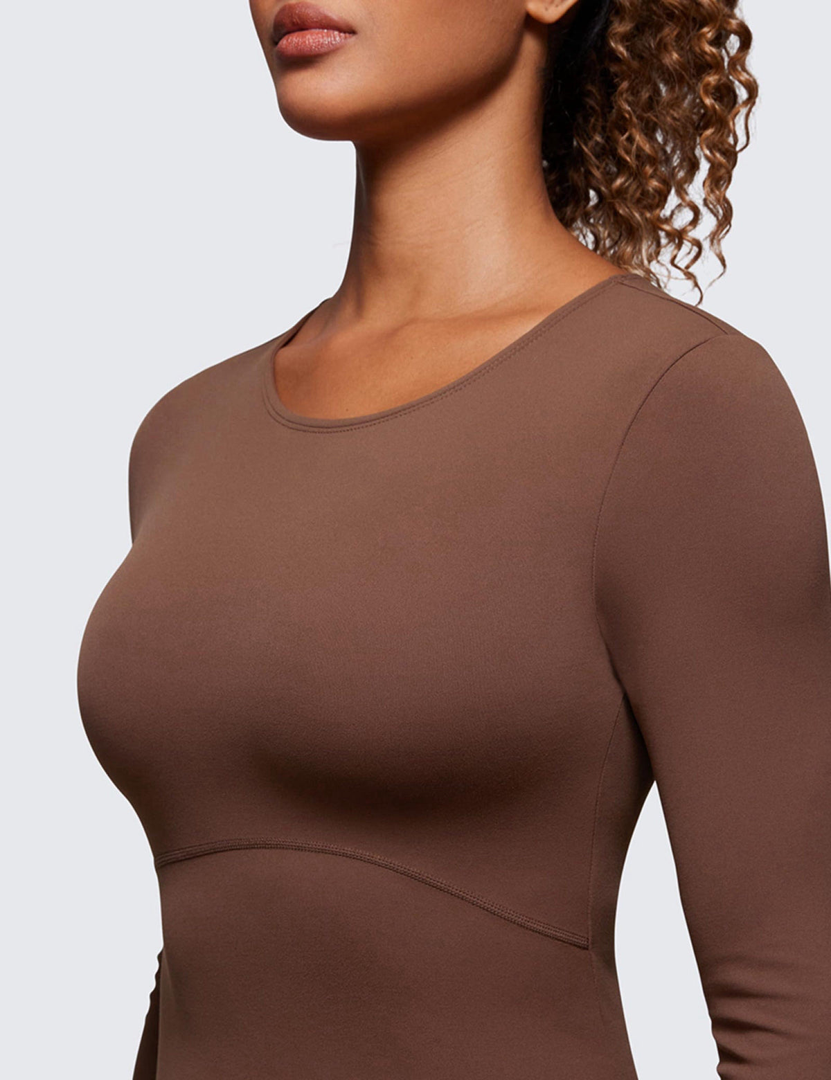 CRZ YOGA Butterluxe Crewneck Crop Top – packaging and label