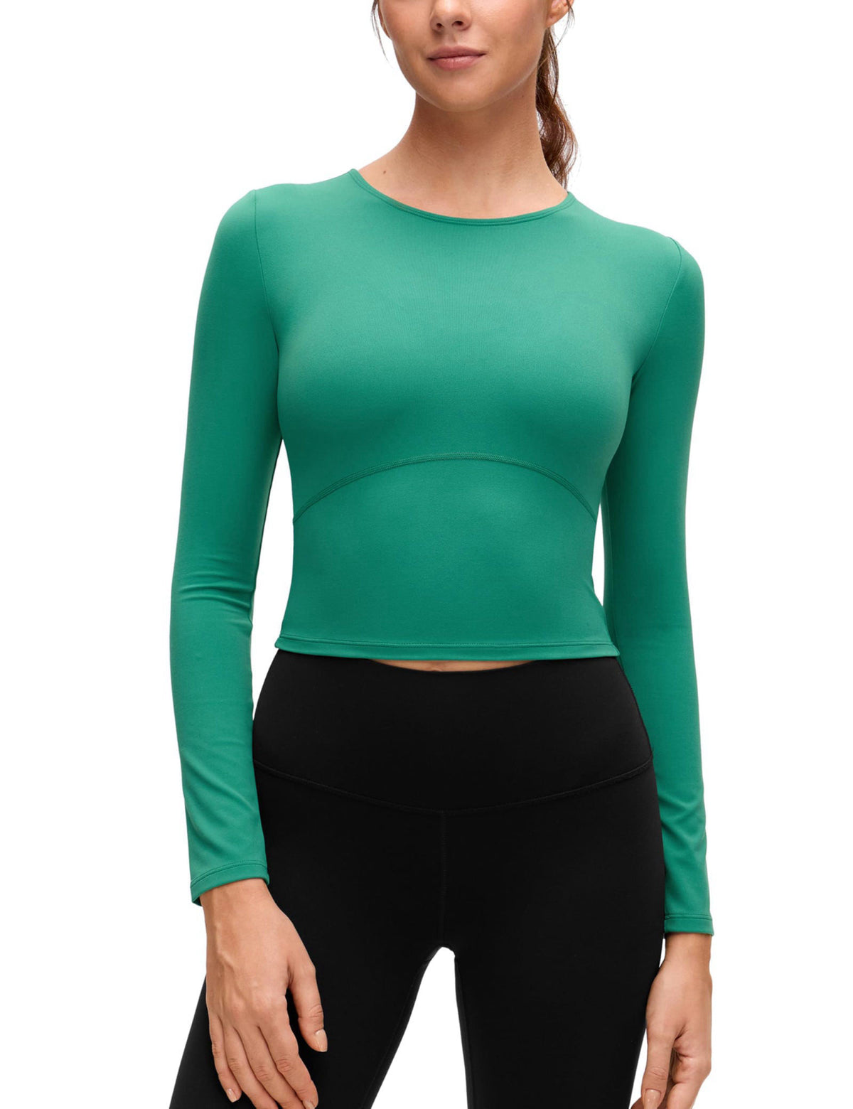 CRZ YOGA Butterluxe Crewneck Crop Top – alternate angle