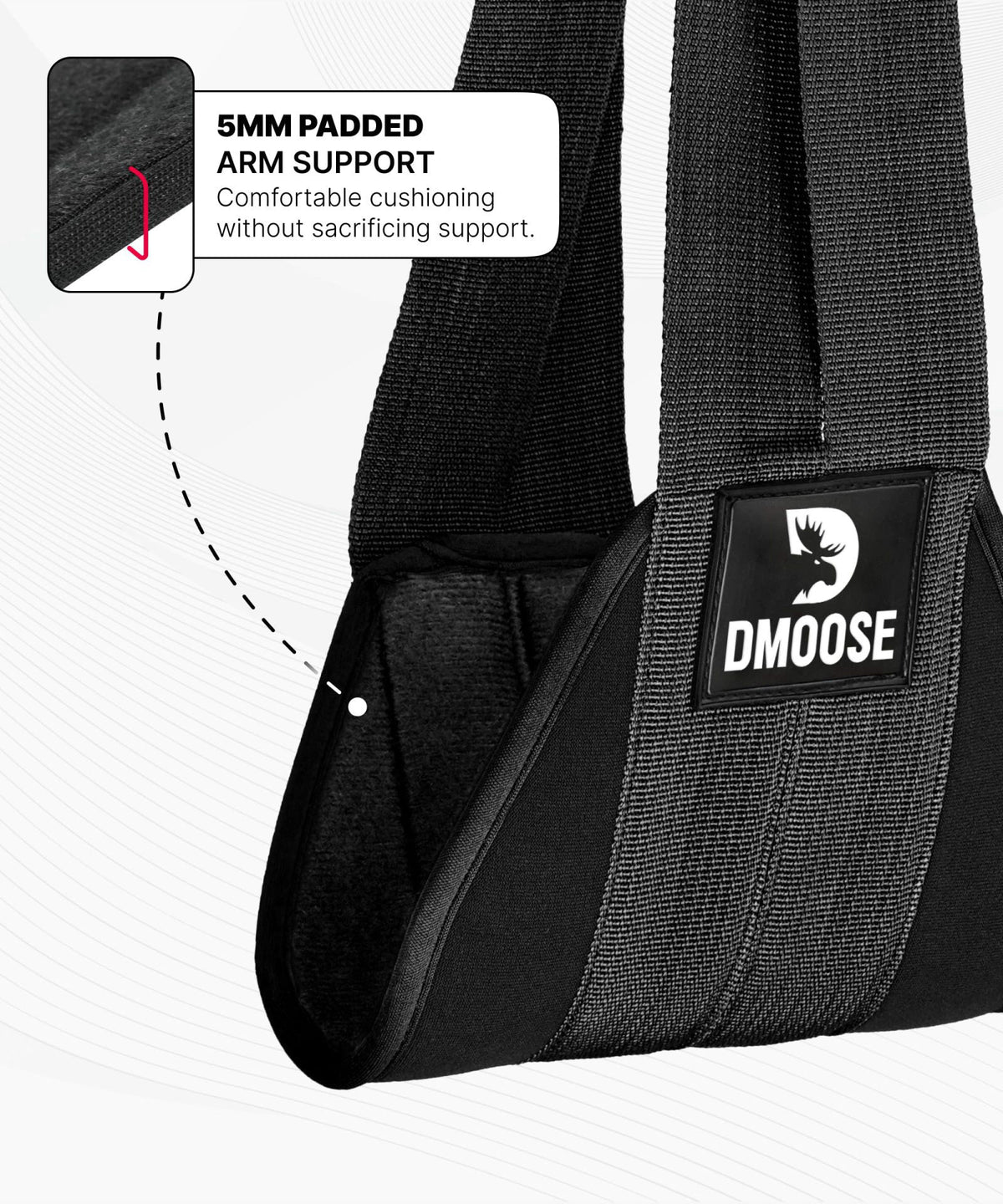 DMoose Fitness DMoose Hanging Ab Straps for Pull Up Bar & Core Strength Training (Pair) - Soft Padded Exercise Straps fo