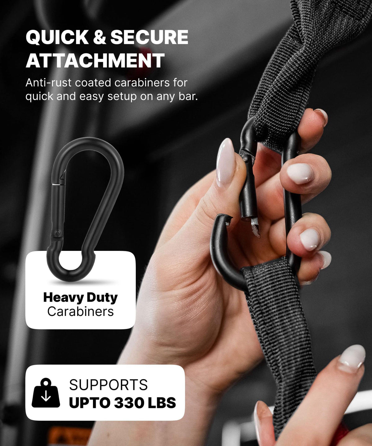 DMoose Fitness DMoose Hanging Ab Straps for Pull Up Bar & Core Strength Training (Pair) - Soft Padded Exercise Straps fo