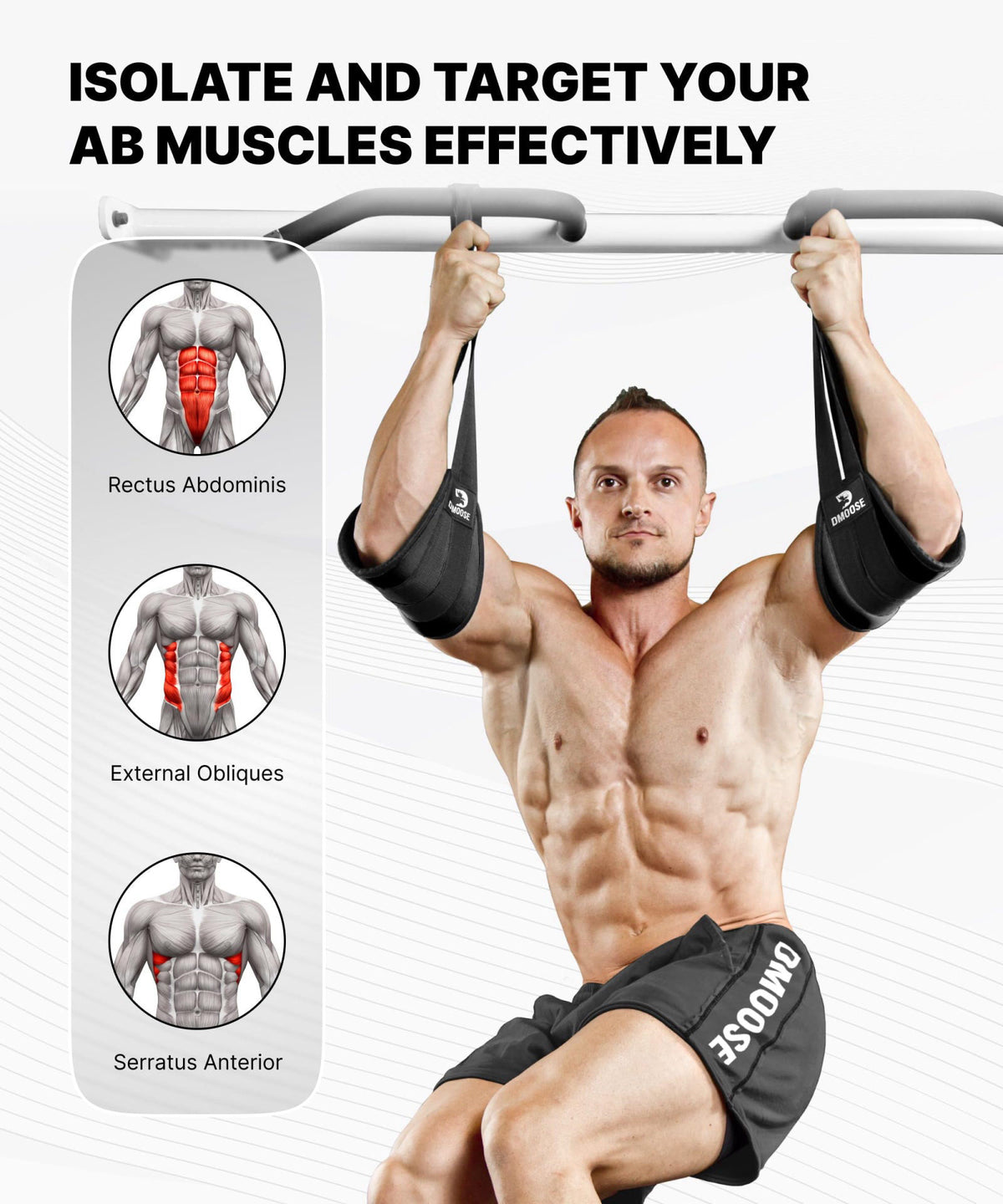 DMoose Fitness – Straps on display