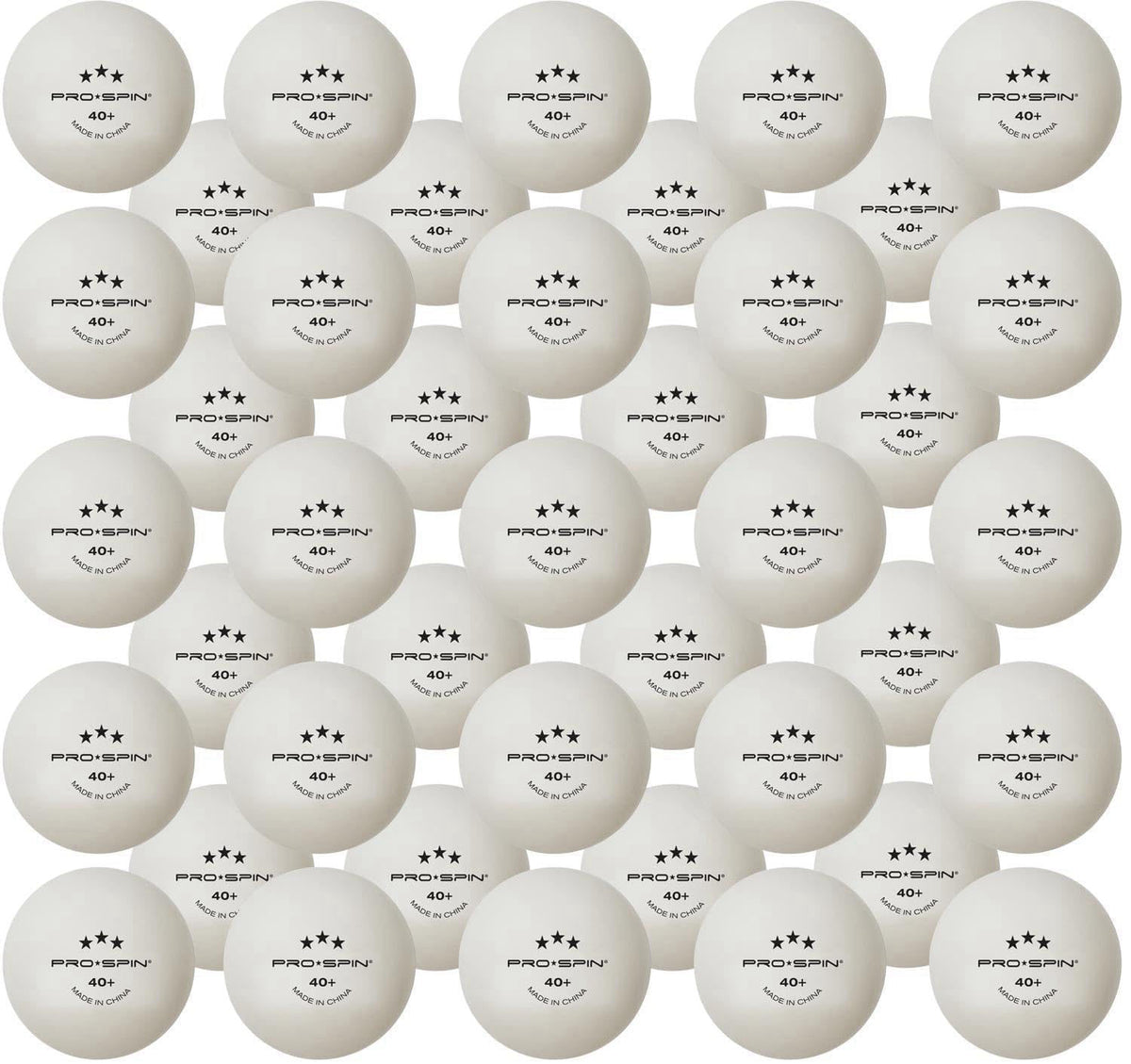 PRO-SPIN Ping Pong Balls - 3-Star Premium White Table Tennis Balls | High-Performance 40+ ABS Professional Quality – clo