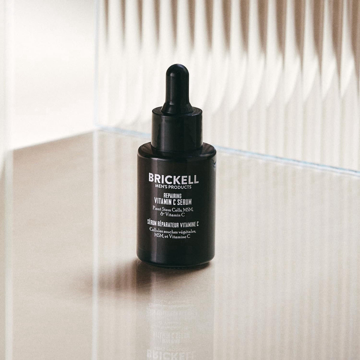 Brickell Men's Products – Serums on display