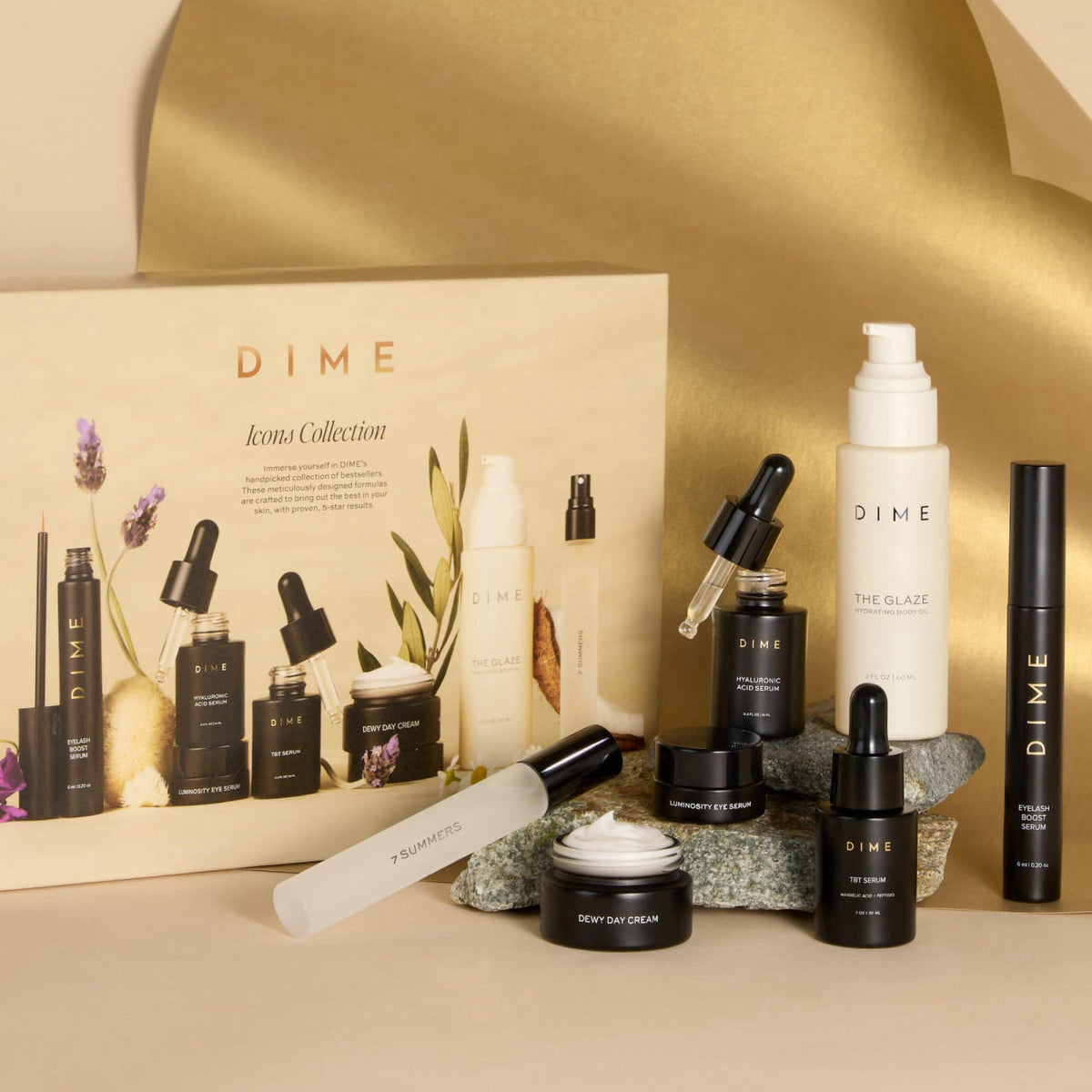 DIME Beauty Icons Collection - Travel Skincare Set, 7 Pieces – alternate angle