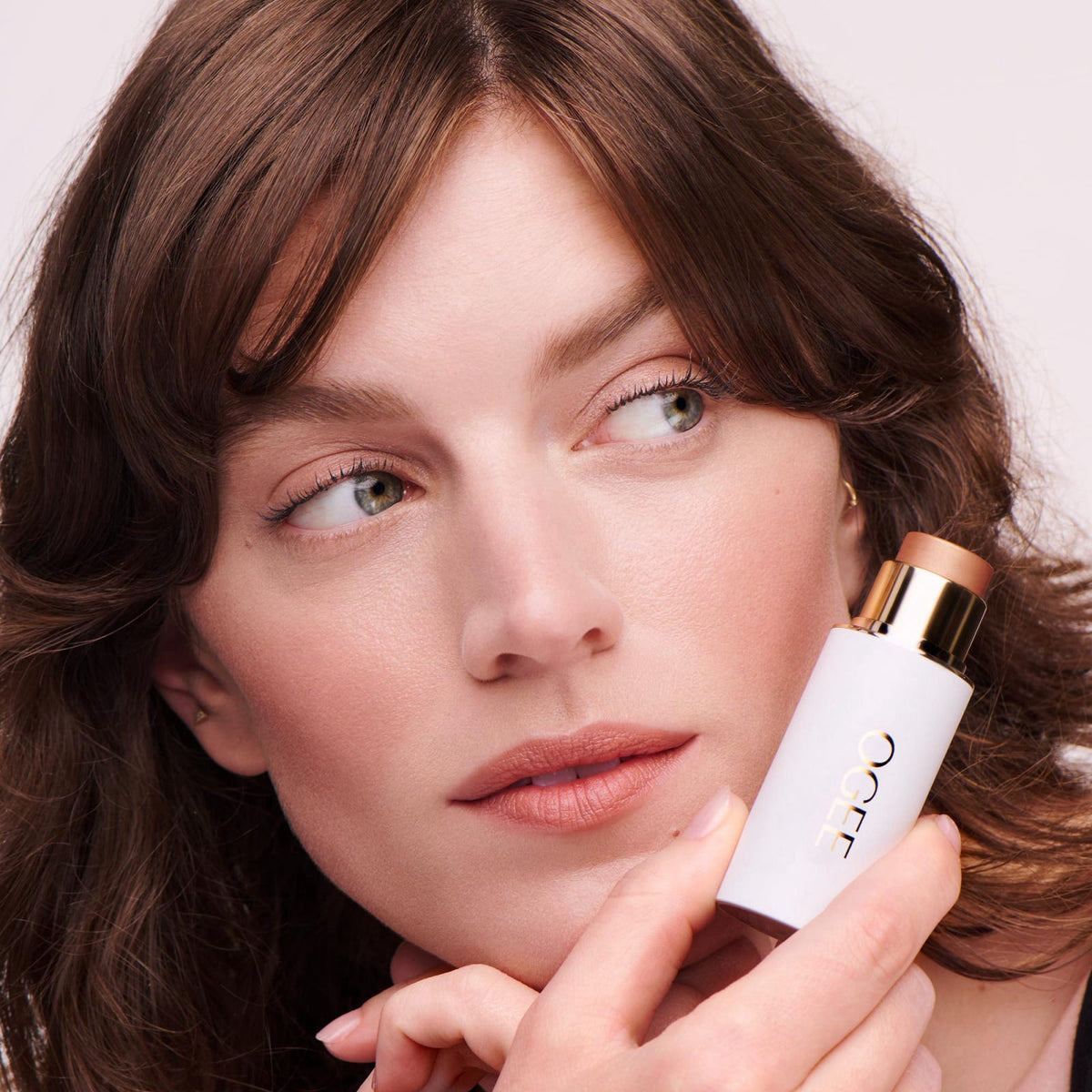 Ogee Cheers to Glow Limited-Edition Set, Sculpted Face Stick in Copper – alternate angle
