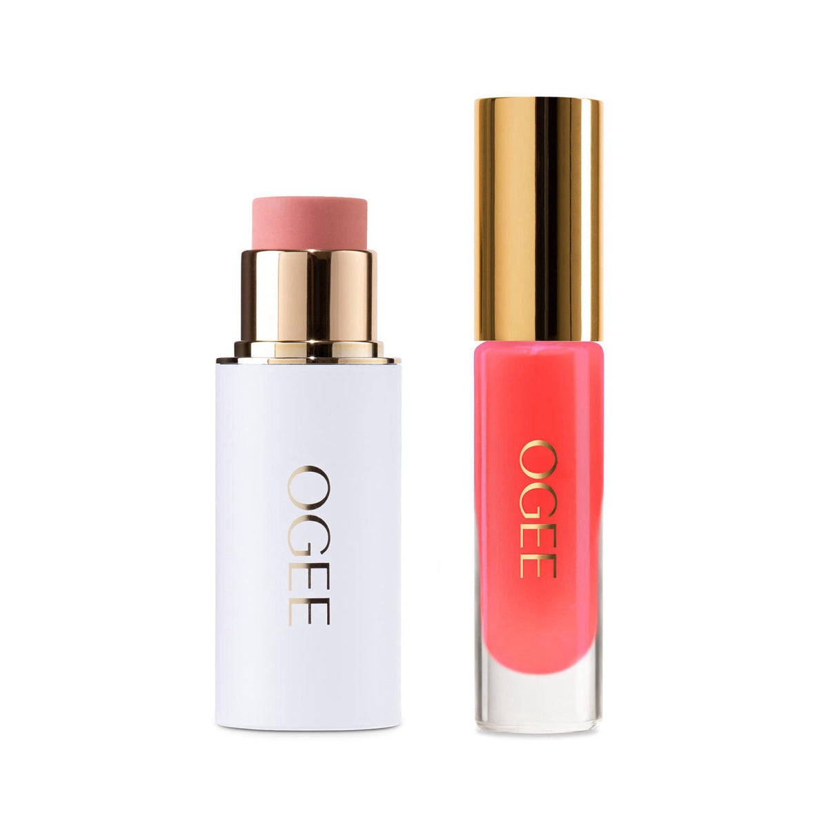 Ogee Twilight Bloom PINK DIAMOND FACE STICK & COSMO LIP GLOSS – product photo (Lip Glosses)