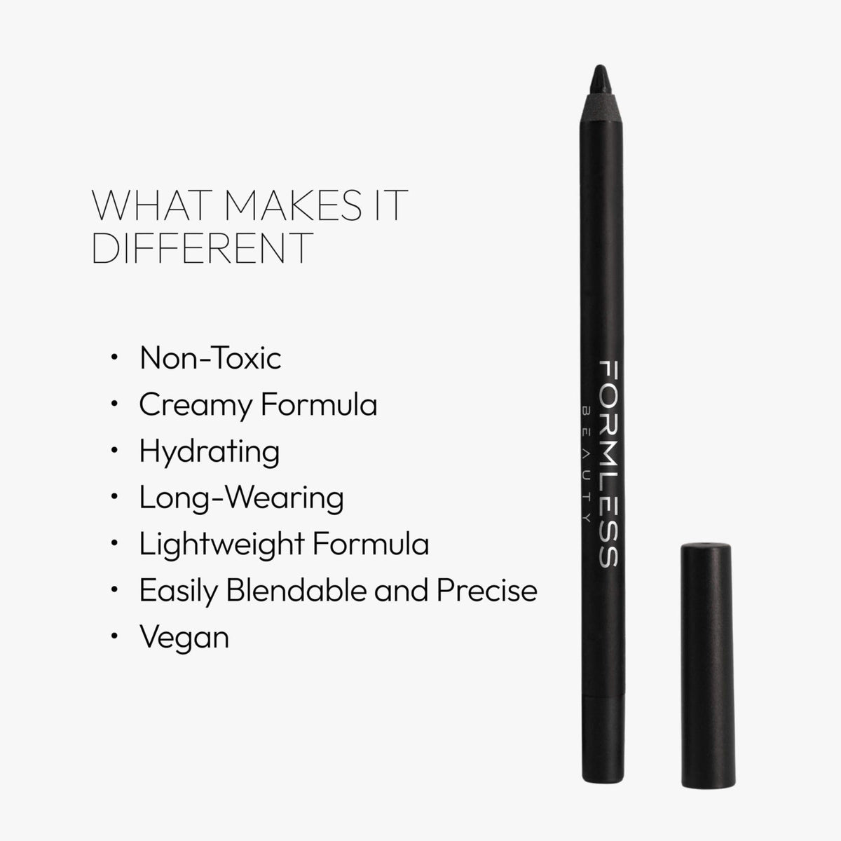 Formless Beauty by Jenny McCarthy Elevate Mascara & Classic Eyeliner, Black – full view