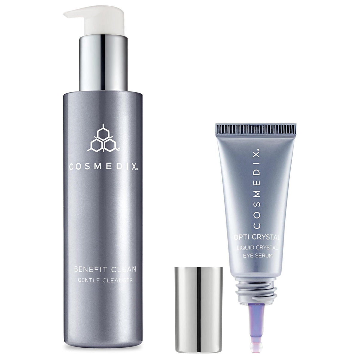 COSMEDIX Under Eye Serum for Dark Circles & Puffiness, Opti Crystal - Lifting & Firming Liquid Serum for Fine Lines & Wr
