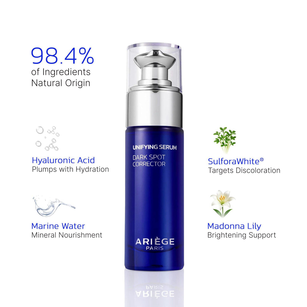 ARI&Egrave;GE PARIS ARIEGE PARIS Dark Spot Corrector for Face with Hyaluronic Acid - Hyperpigmentation Improve & Brighte