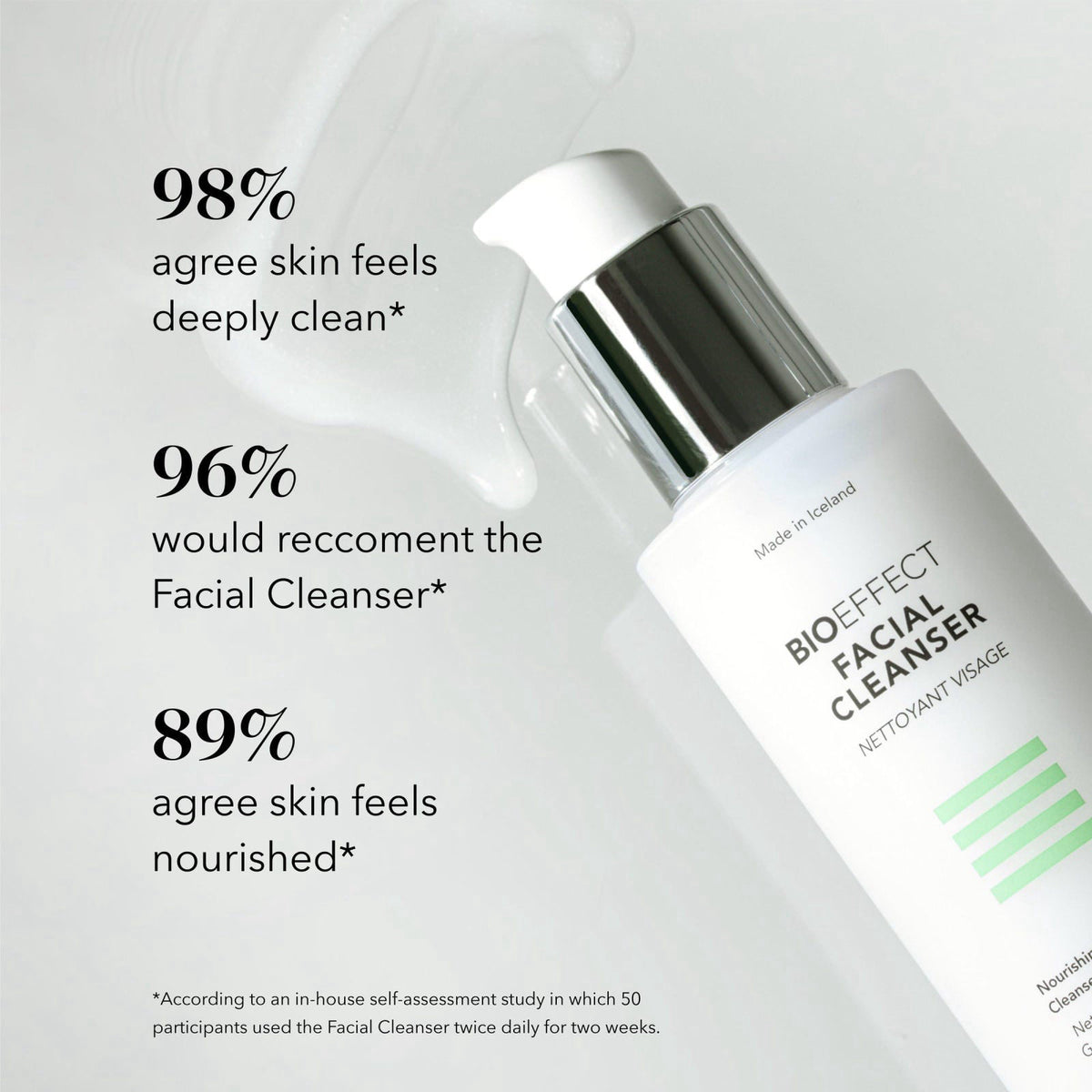 BIOEFFECT Facial Cleanser | Face Wash for Dry Skin, Squalane, 4.06 Fl Oz – full view