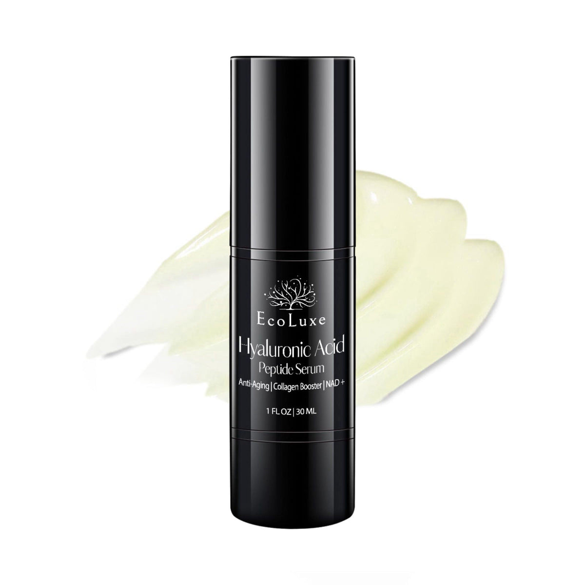 EcoLuxe Hyaluronic Acid Peptide Serum – 4x HA, NAD⁺ & Copper Peptides – product photo (Serums)