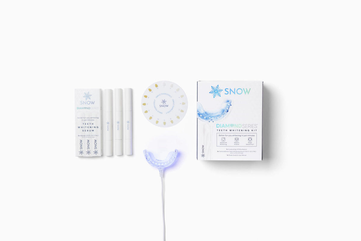 SNOW Teeth Whitening Kit - Wired LED Mouthpiece & 1 Pen – product photo (Whitening Kits)