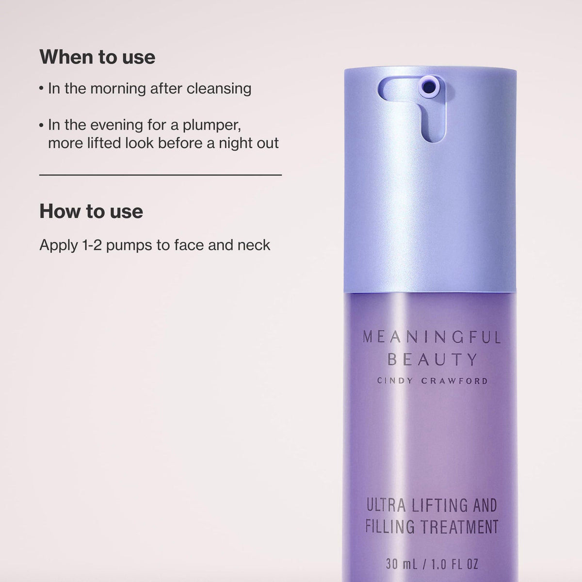 Meaningful Beauty Ultra Lifting & Filling Treatment , Melon Extract Day Serum – packaging and label