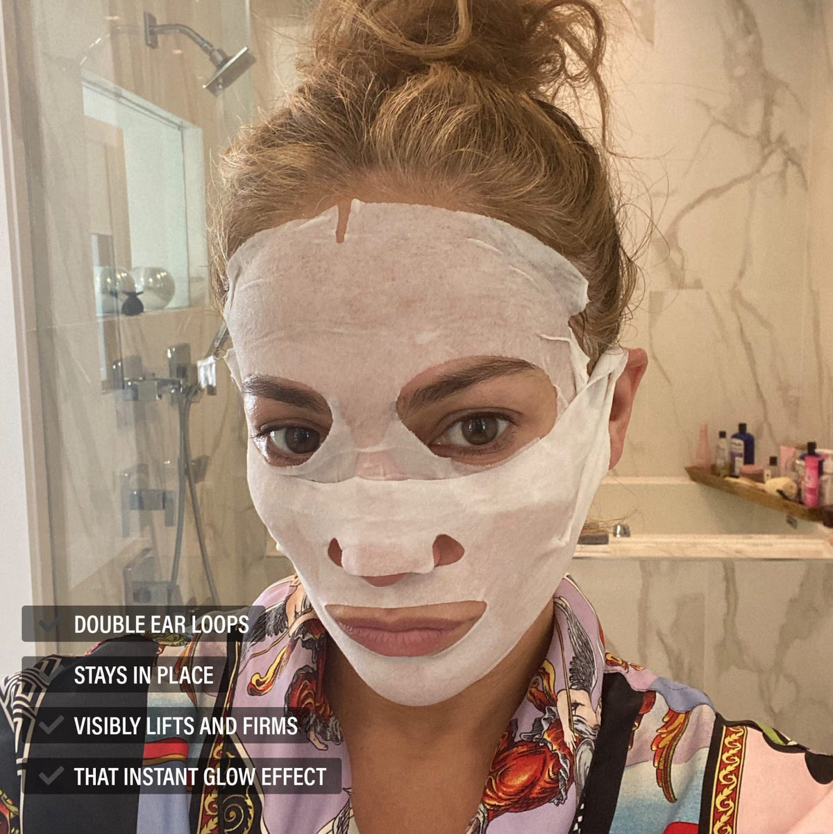 JLO BEAUTY That Limitless Glow Hydrating Sheet Mask, Brightening, 3-Pack – full view, size 3 Count (Pack of 1)