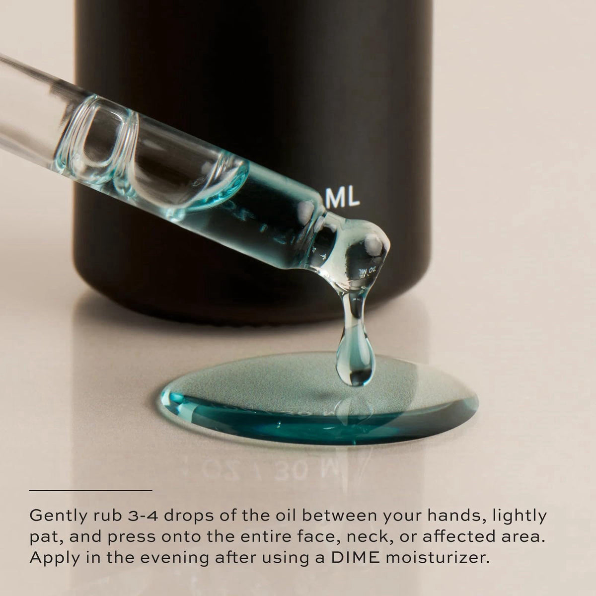 DIME Beauty Blue Facial Oil - Nourishing Face Oil, 1 oz – full view