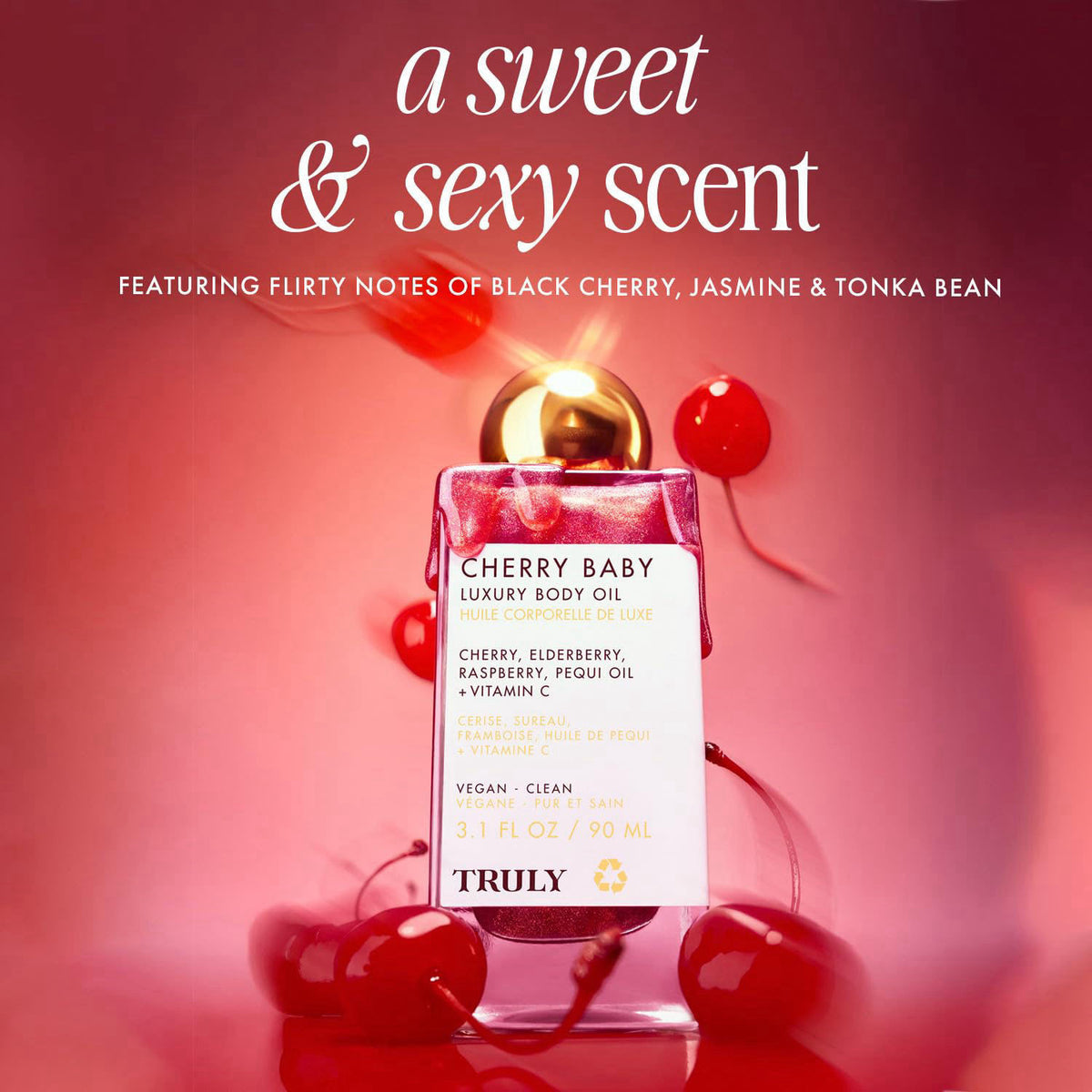 Truly Beauty Luxury Body Oil | Hydrating Shimmer Oil for Glowing Skin – alternate angle
