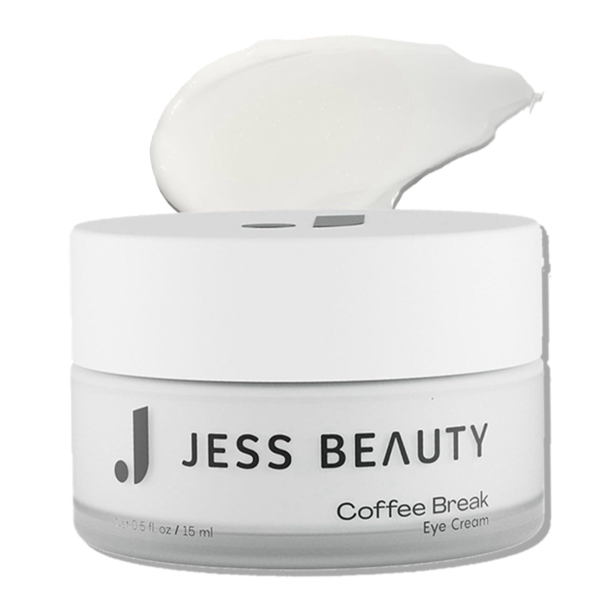 JESS BEAUTY | Coffee Break Eye Cream | 1% Caffeine for Puffiness, Dark Circles & Fine Lines | Deep Hydration Eye Cream w