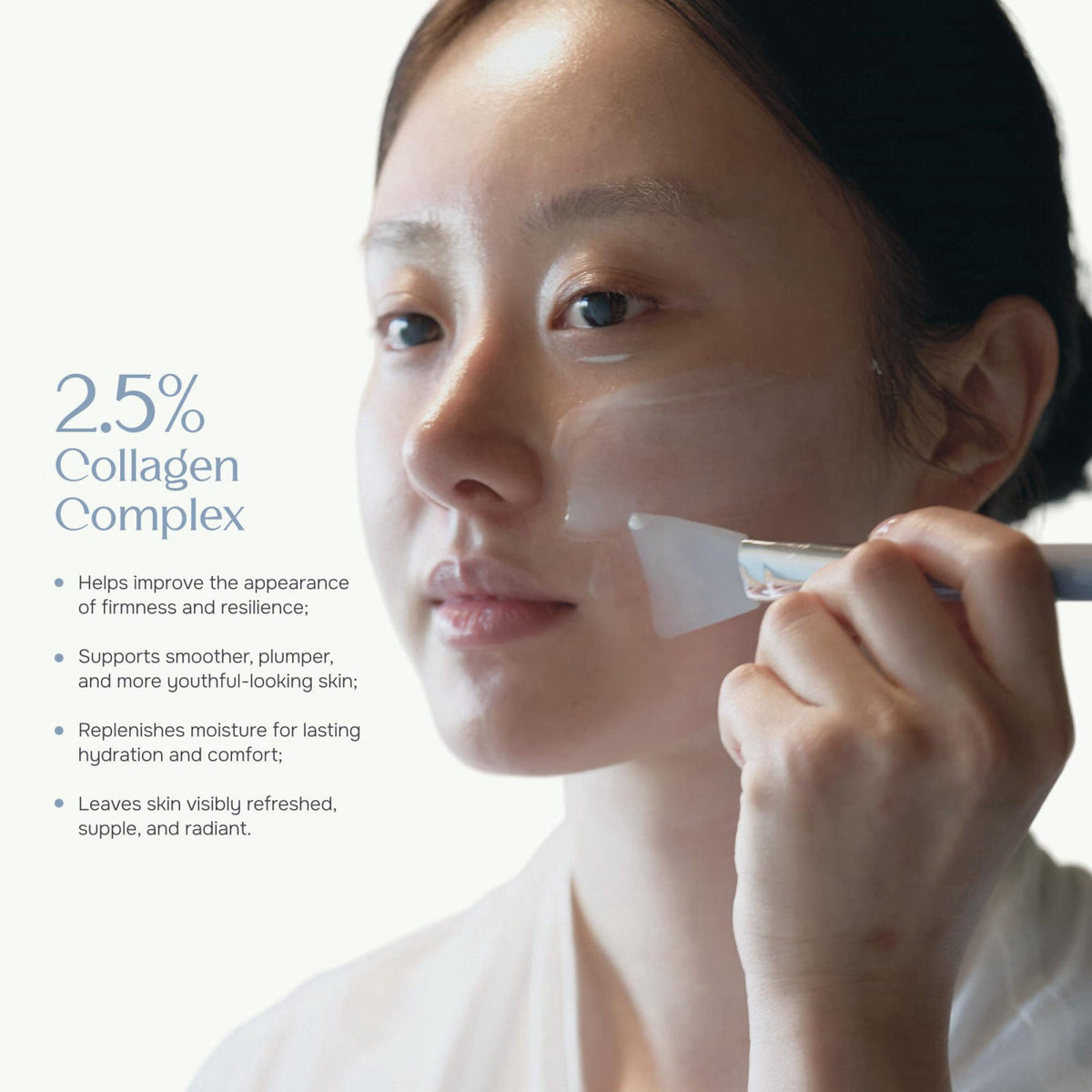 NUNA Ginseng Collagen Peel-Off Mask with Panax Ginseng Root Extract, Hydrolyzed Collagen, Niacinamide, Ceramide, 5-oil c