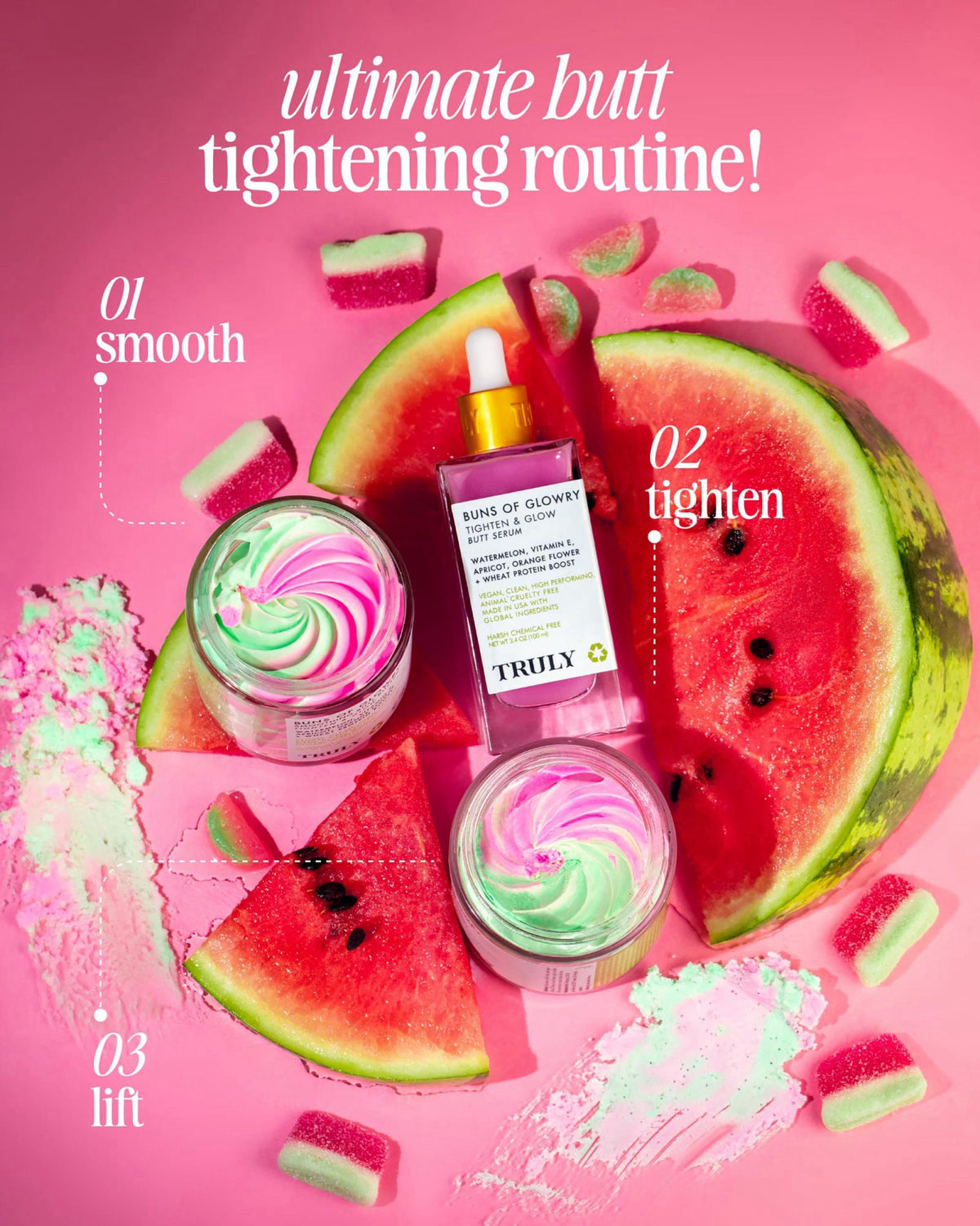 Truly Beauty Buns Of Glowry Tightening Body Serum | Firming Cellulite Serum – Serums on display