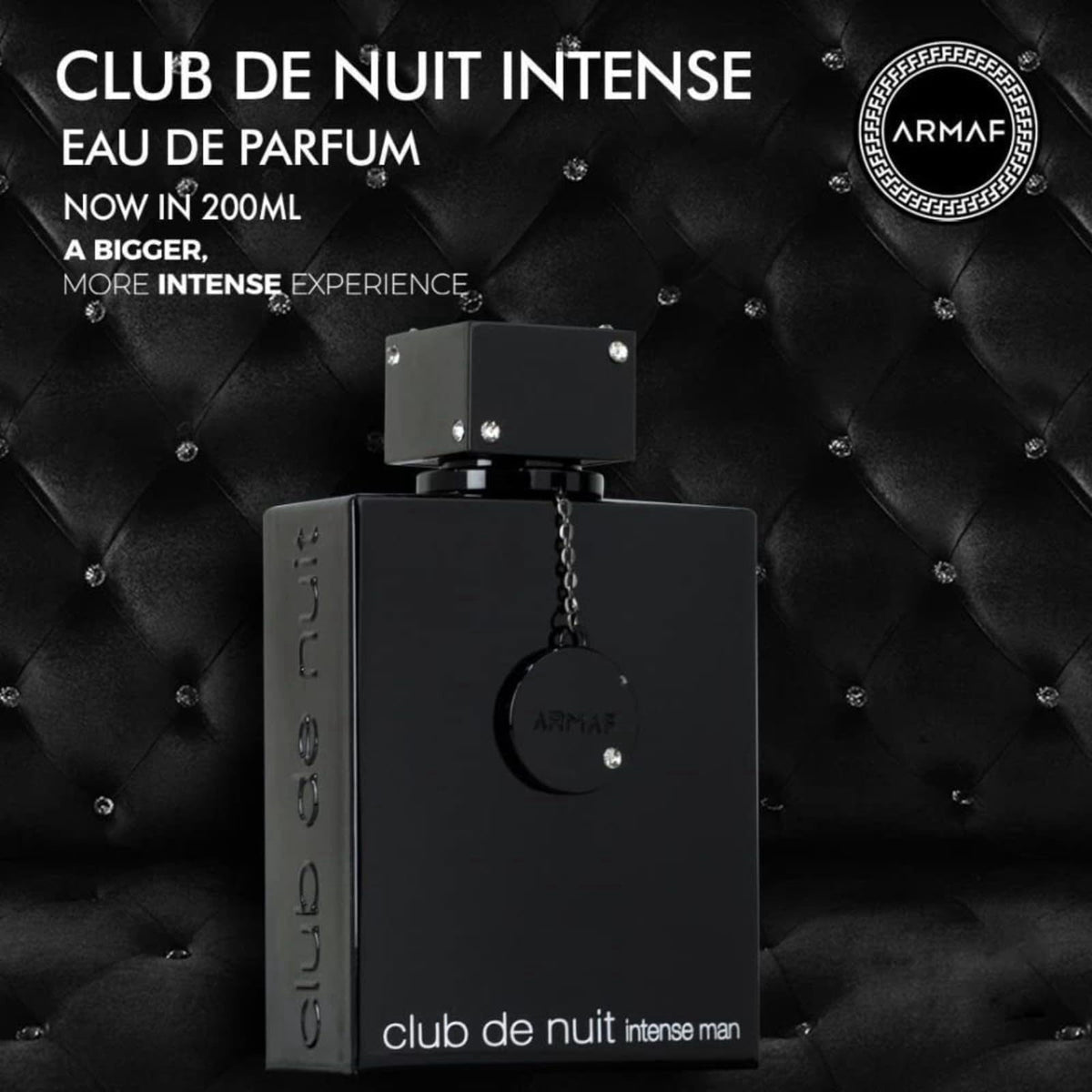 Armaf Club De Nuit Intense for Men Eau de Parfum Spray, 6.8 Ounce / 200 ml – packaging and label