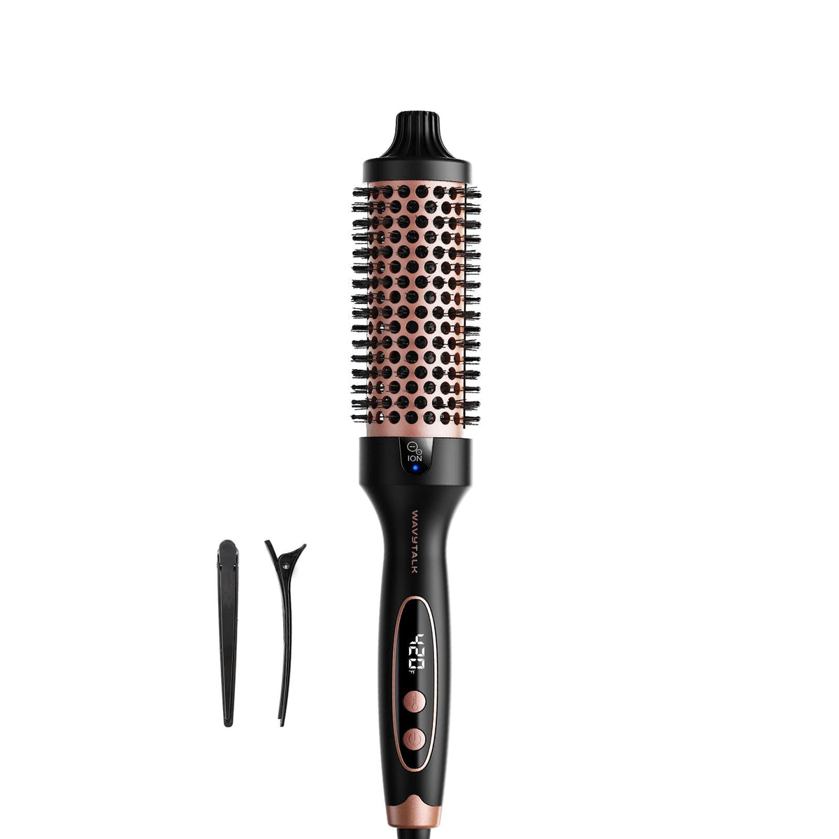Wavytalk Thermal Brush Blowout Boost 1.5″ Heat Round Brush for Blowout Look – Rose Pink, Ceramic