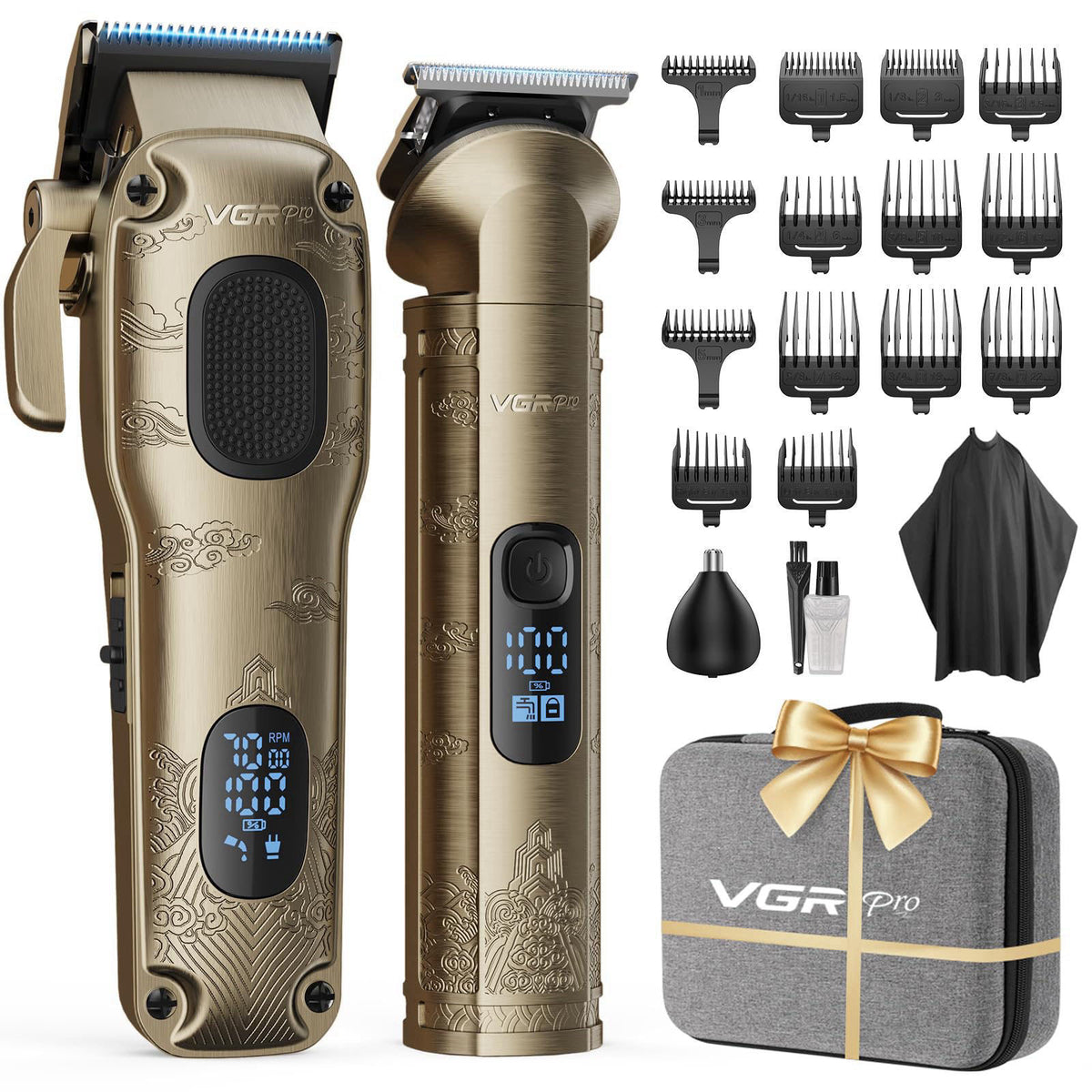 VGRPRO Hair Clippers for Men Professional, Cordless Clipper and Trimmer Set – product photo (Hair Clippers)
