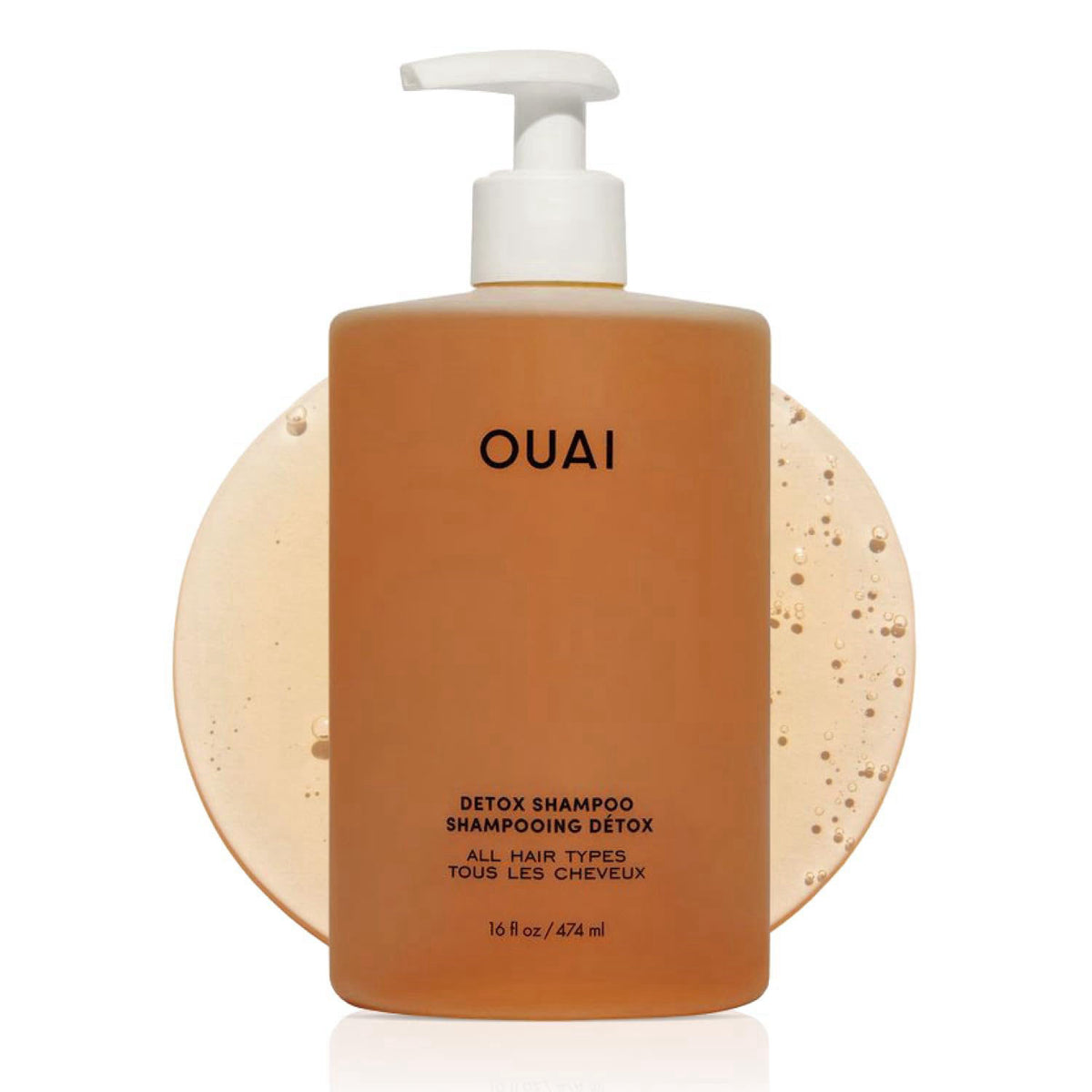 OUAI Detox Shampoo - Clarifying Shampoo for Build Up & Hard Water (16 oz) – product photo (Shampoos)