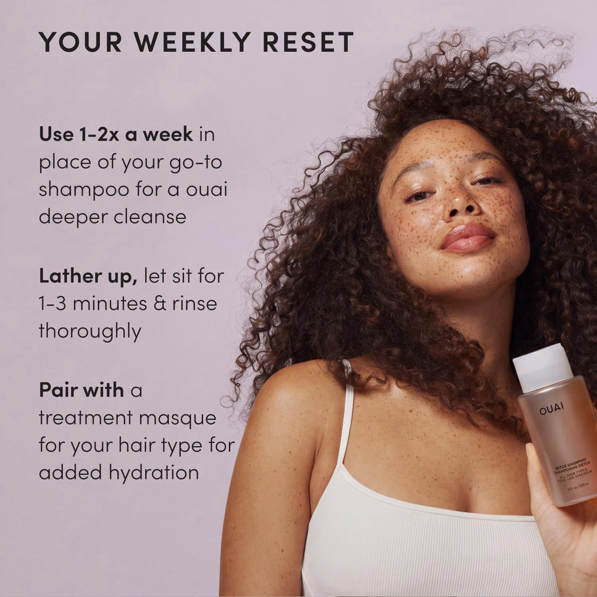 OUAI – Shampoos on display