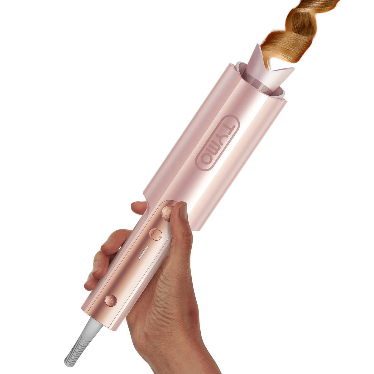 TYMO CurlPro Plus Automatic Rotating Curling Iron - Upgraded Long Barrel Curling Wand for Long Hair, Ceramic Hair Curler