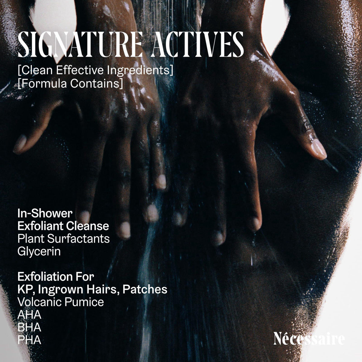 N&eacute;cessaire The Body Exfoliator Eucalyptus. Exfoliating Body Wash. KP Body Scrub. – full view