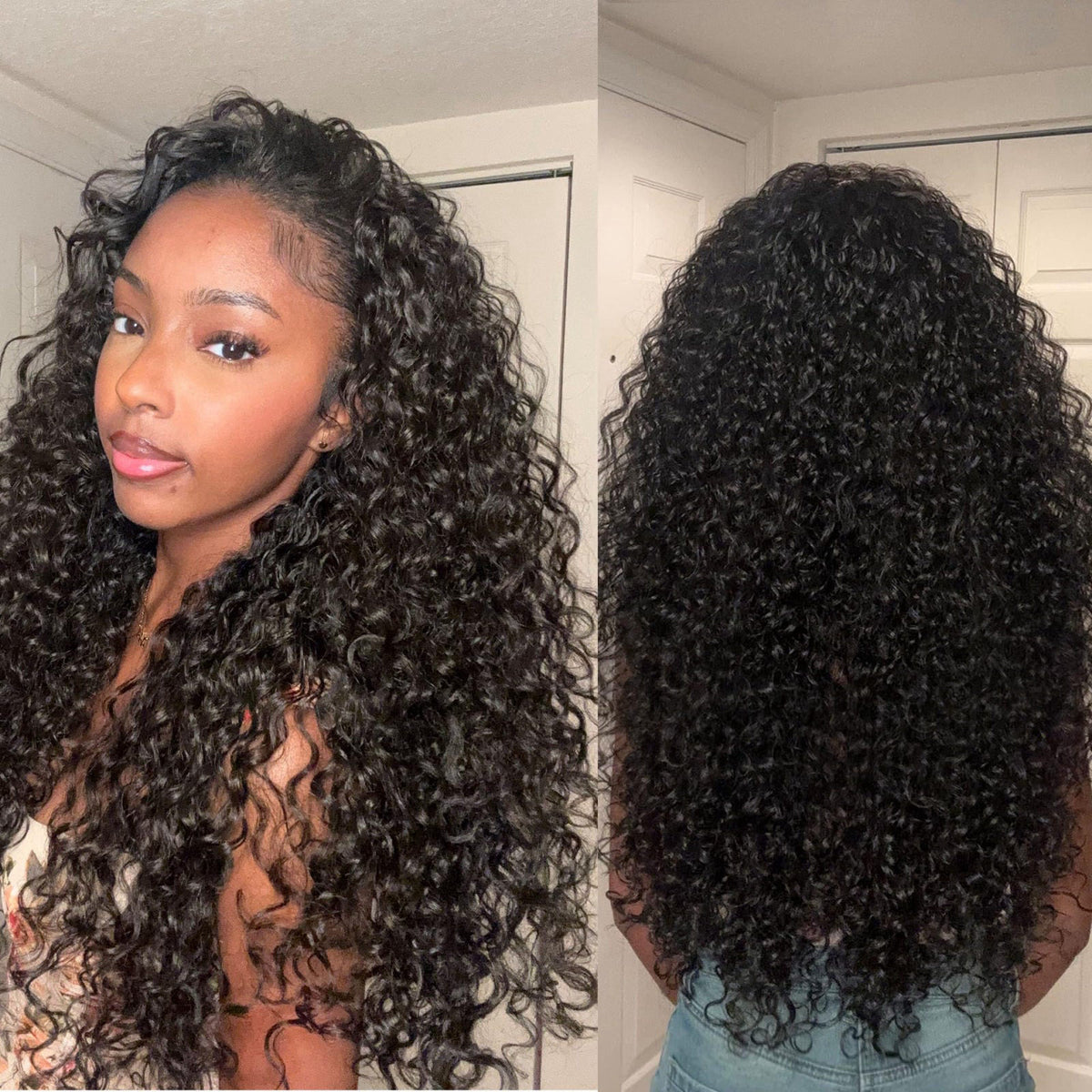 Frodio Curly Half Wig 26 Inches Veralux™ Fiber Blend Human Hair Headband Wig 3 in 1 Shaggy Wave Flip Over Drawstring Wig