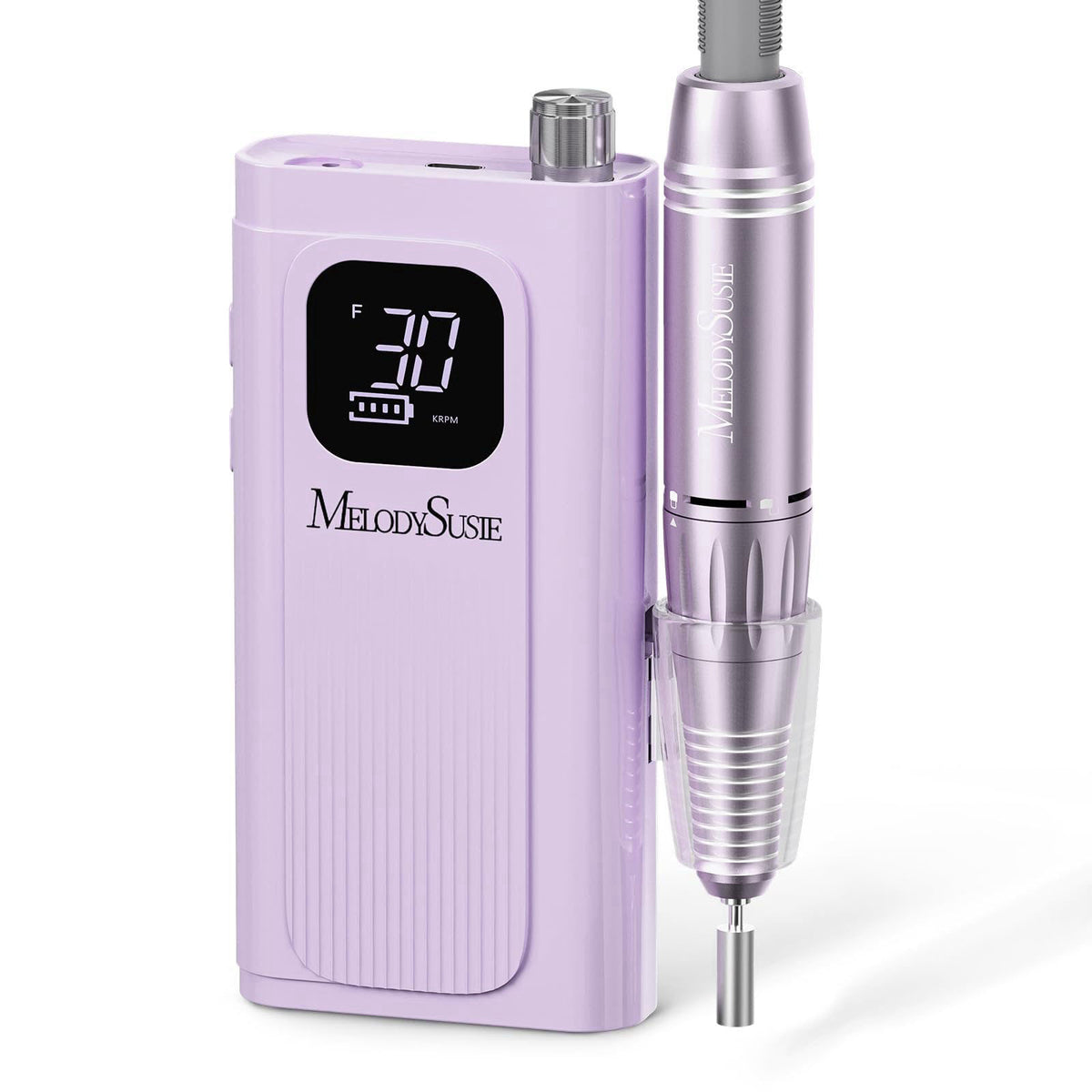 MelodySusie Clip-On SC300F Cordless Nail Drill 30,000 RPM for Beginners – product photo (Acrylic Nail Tools)