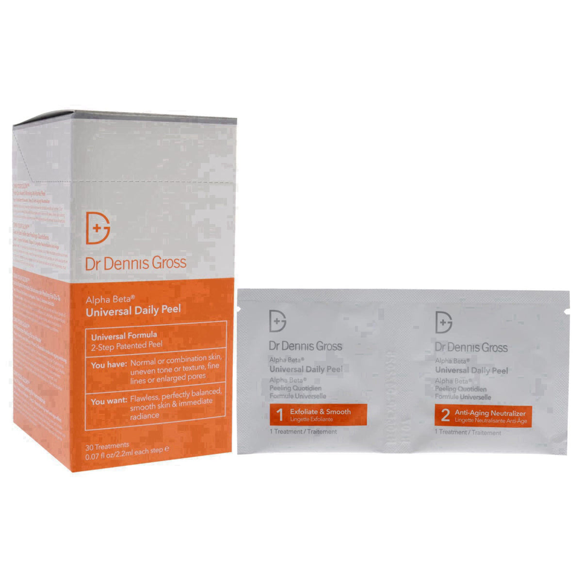 Dr Dennis Gross Alpha Beta Universal Daily Peel Treatment Unisex 30 oz – packaging and label