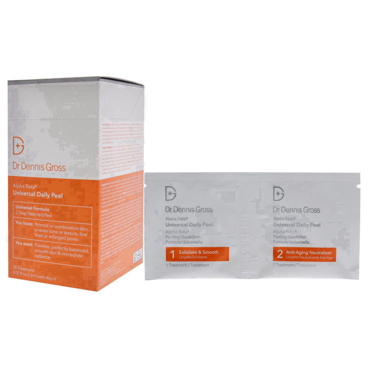 Dr Dennis Gross Alpha Beta Universal Daily Peel Treatment Unisex 30 oz – full view, size 1 Ounce (Pack of 30)