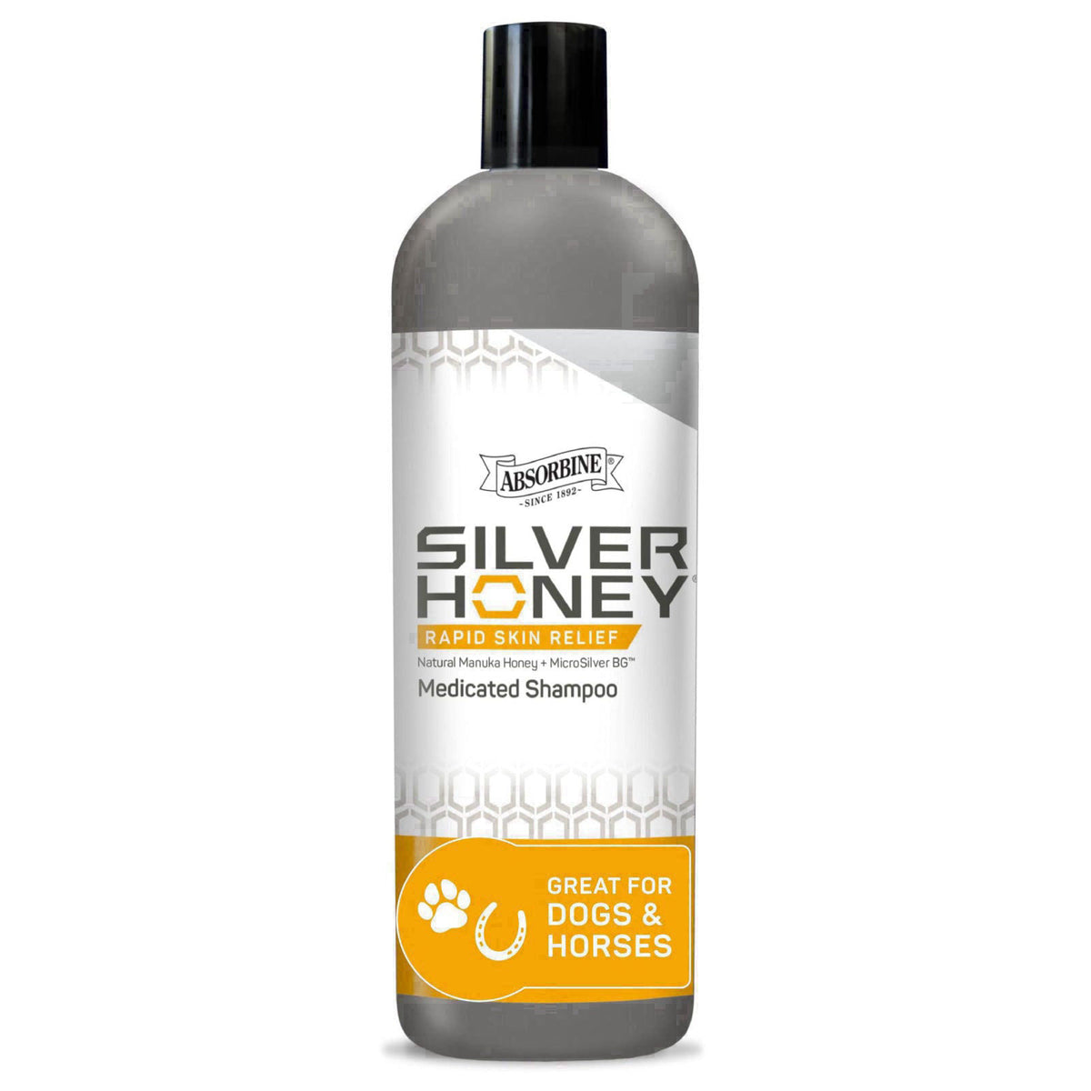 Absorbine Silver Honey Rapid Skin Relief Medicated Shampoo & Wound Wash, 16 fl oz – product photo (Shampoos)