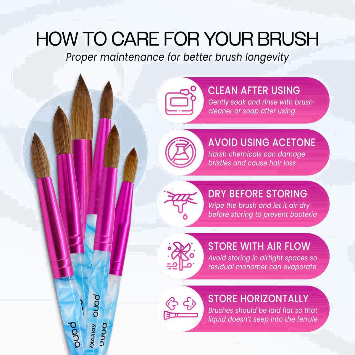 PANA – Nail Art Brushes on display