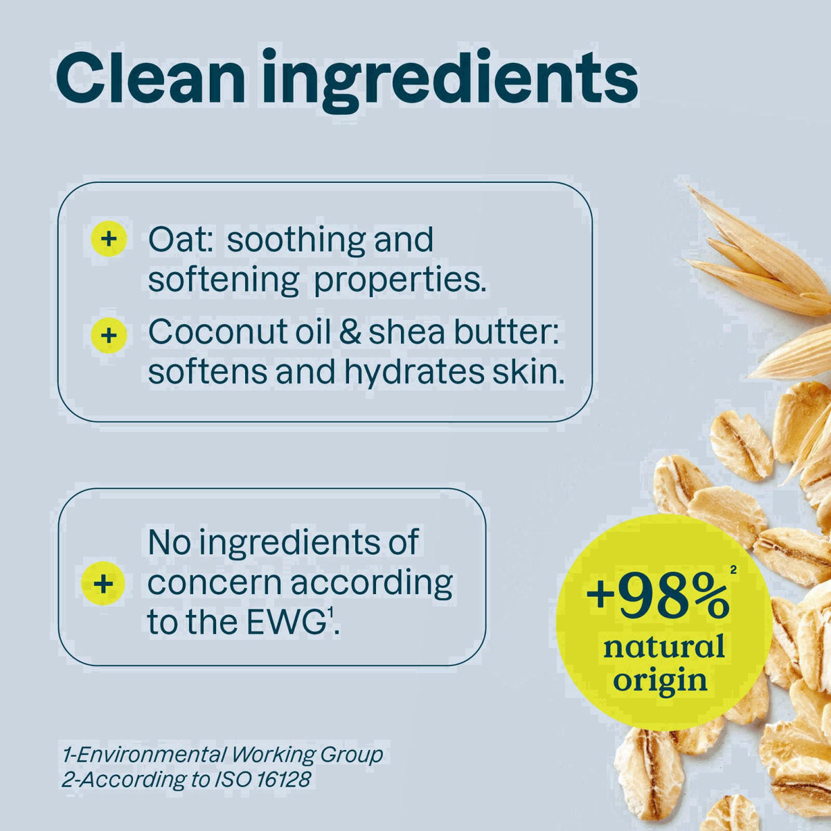 ATTITUDE Baking Soda Free Deodorant for Sensitive Skin with Oatmeal, EWG Verified, Aluminum Free, Plastic-Free, Unscente