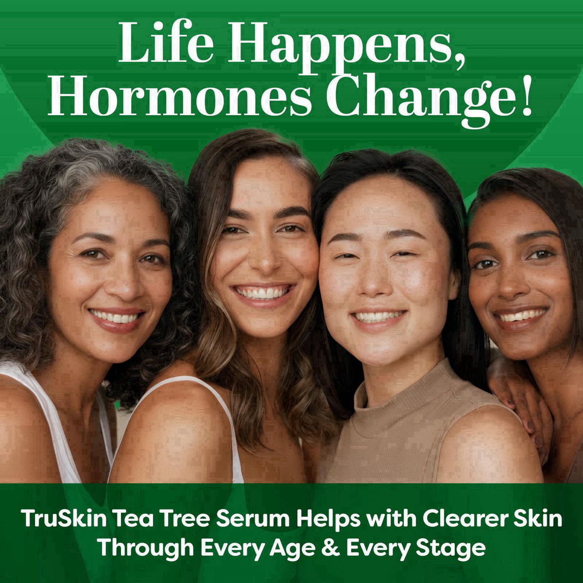 TruSkin Tea Tree Acne Serum with Salicylic Acid & Retinol, 2 fl oz – alternate angle