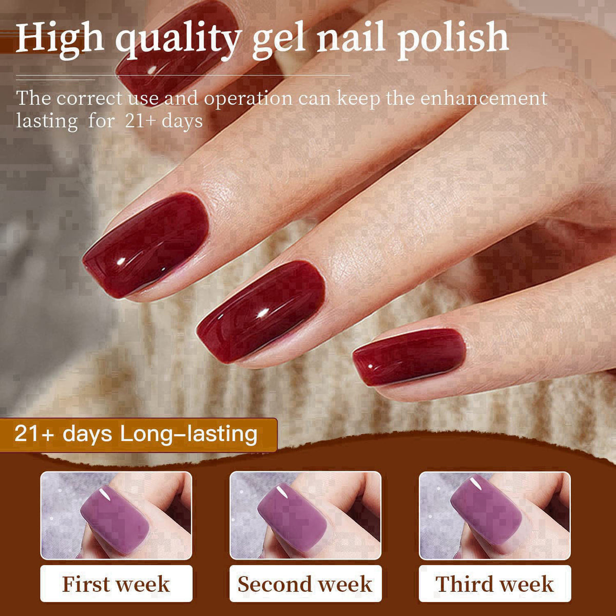 JODSONE 100 PCS (5 ml each) Gel Nail Polish Kit No Wipe Soak off Base Coat and Matte Glossy Top Coat Gel Polish Collecti