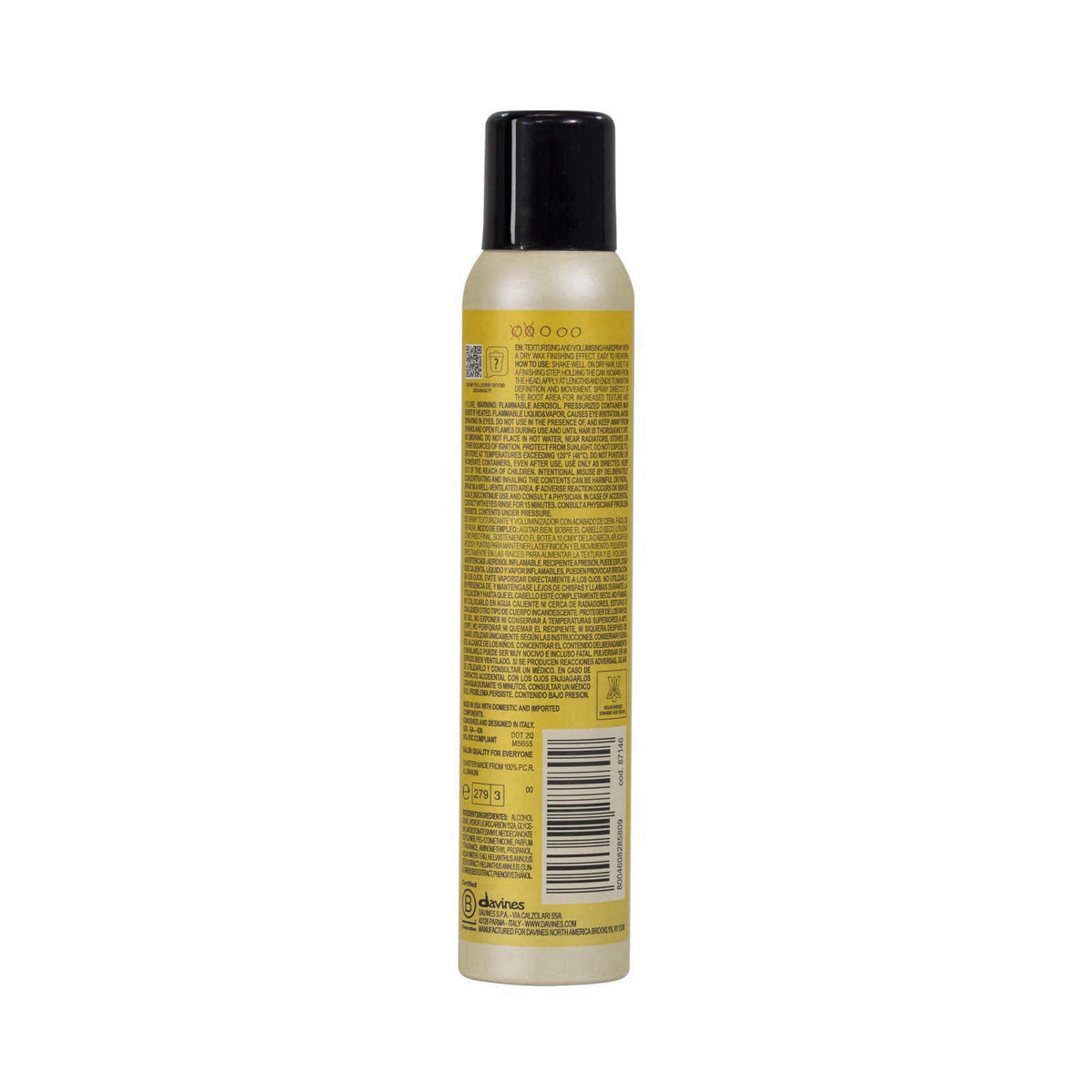 Davines This Is A Dry Wax Finishing Spray – close-up detail
