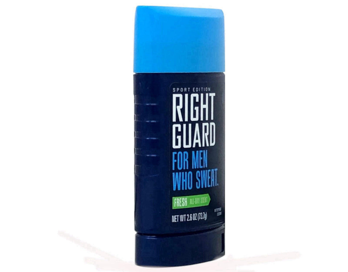 Right Guard Sport Fresh Scent Invisible Solid, 2.6 Ounce (Pack of 4) – packaging and label