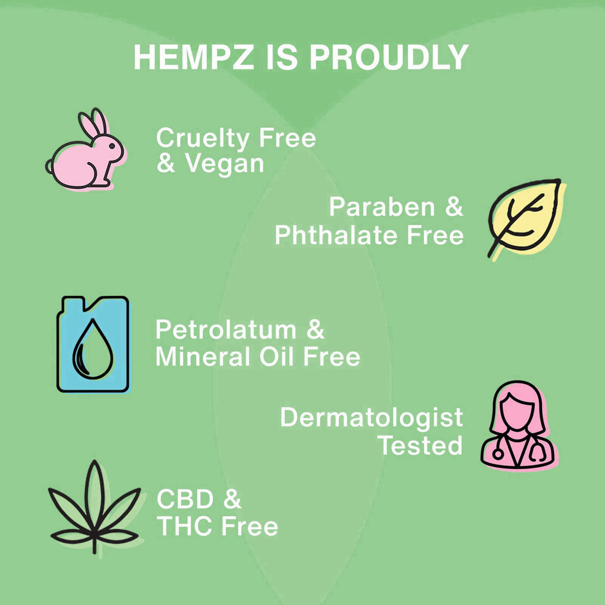 Hempz – Lotions on display