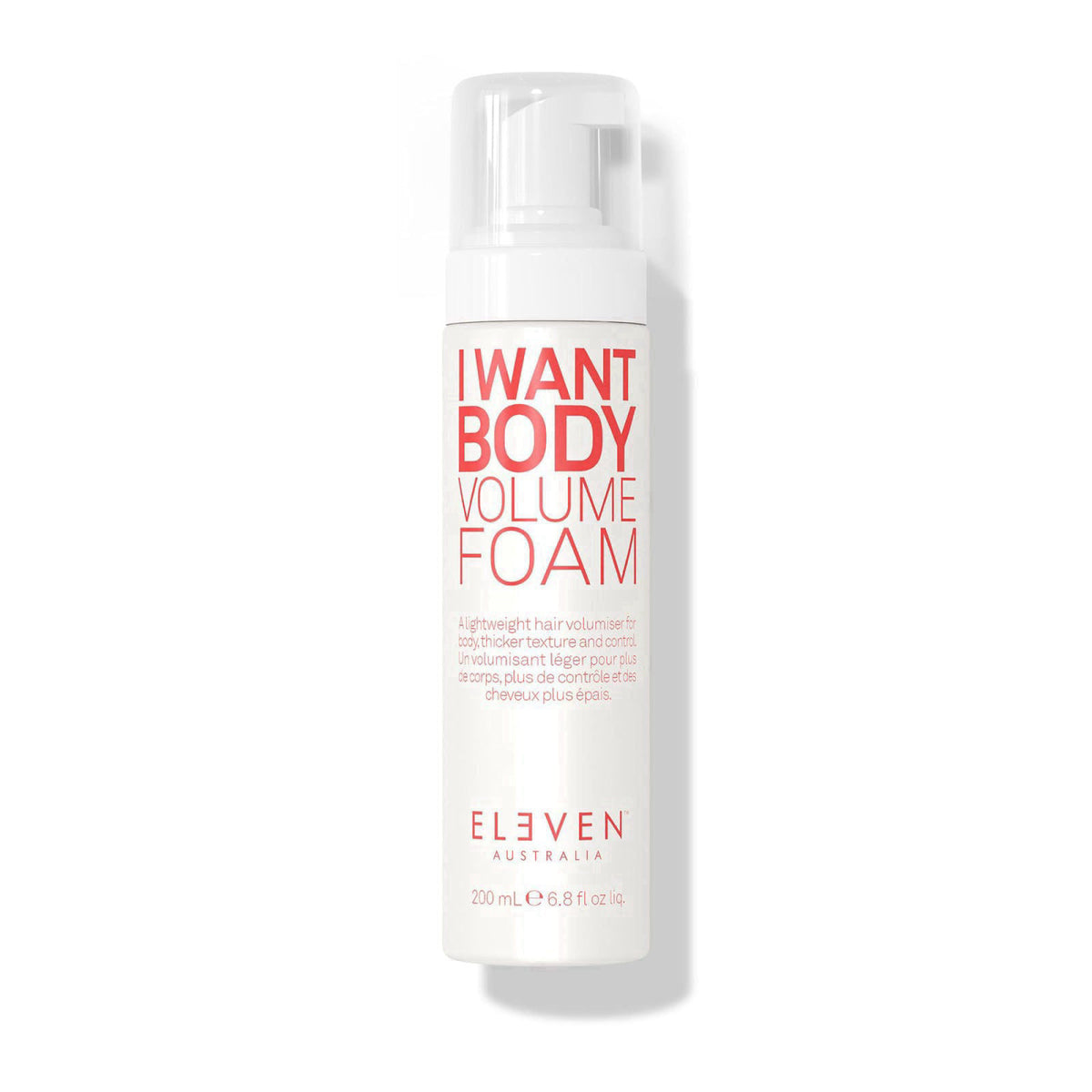 ELEVEN AUSTRALIA I Want Body Volume Foam, Lightweight Mousse - 6.8 Fl Oz – product photo (Foams)