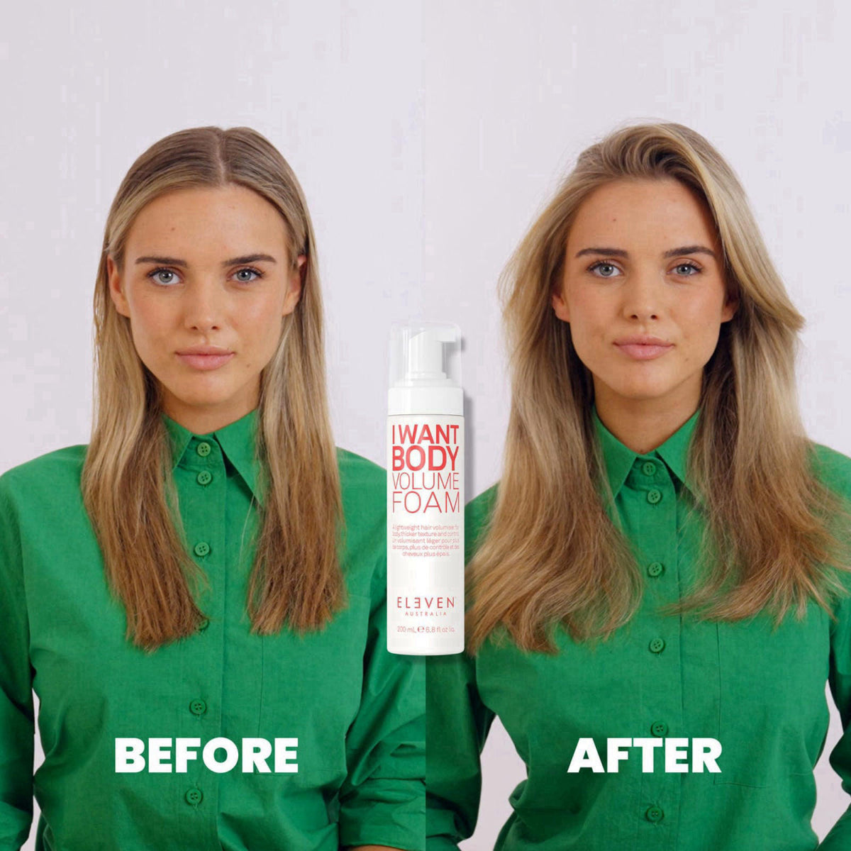 ELEVEN AUSTRALIA I Want Body Volume Foam, Lightweight Mousse - 6.8 Fl Oz – full view
