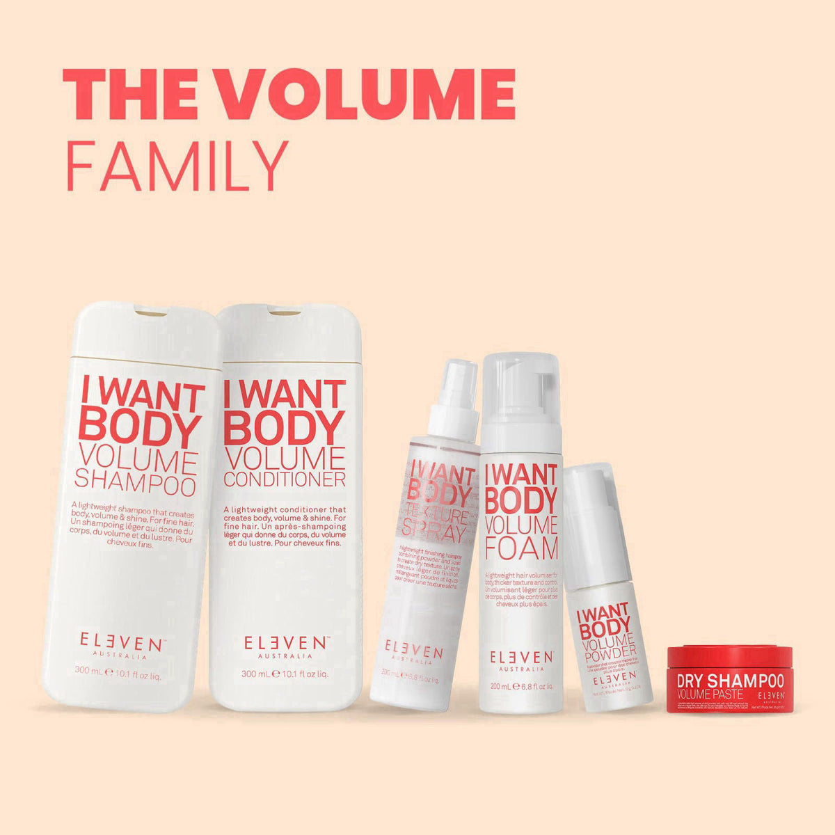 ELEVEN AUSTRALIA I Want Body Volume Foam, Lightweight Mousse - 6.8 Fl Oz – alternate angle