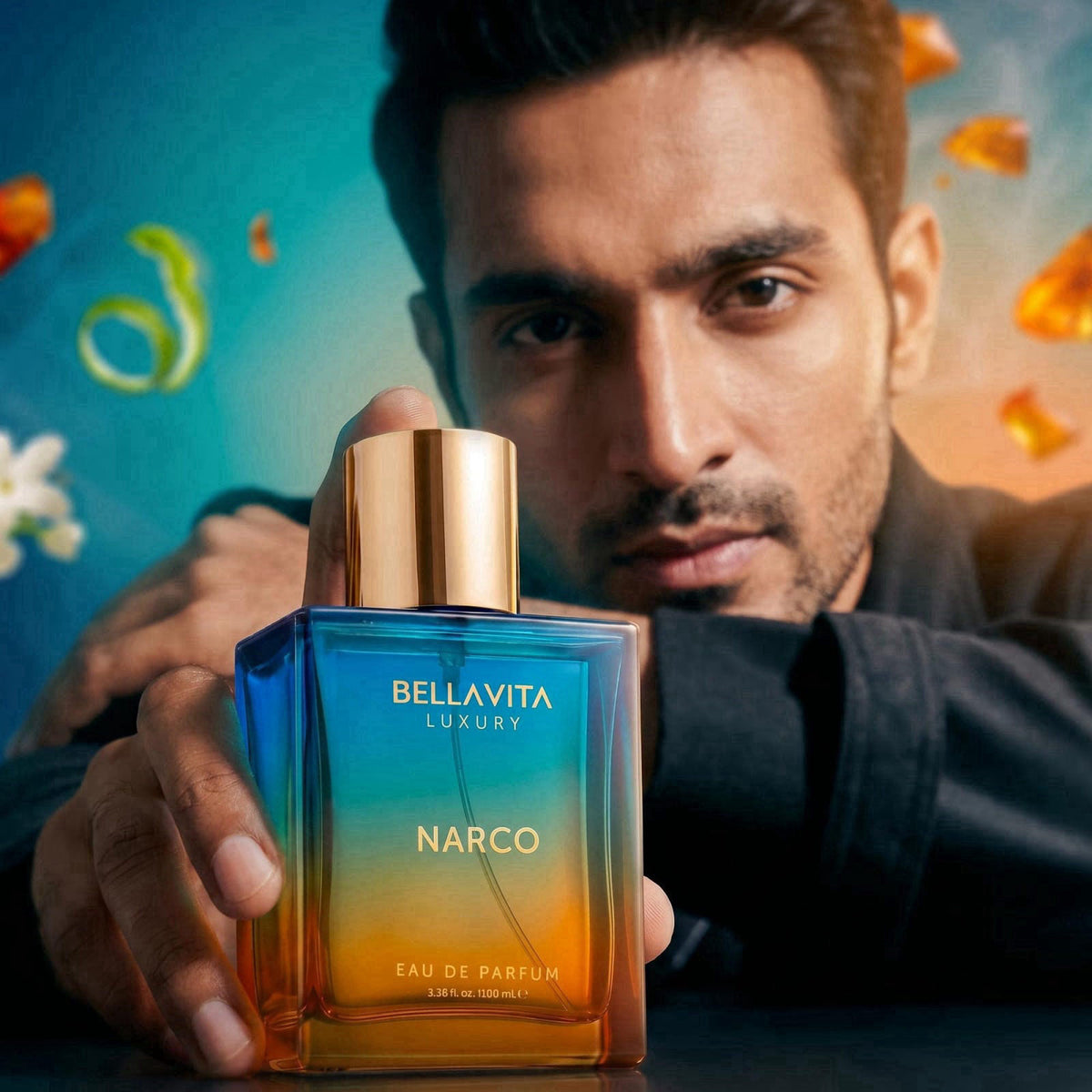 Bellavita Luxury Narco Eau de Parfum | 100 ml (3.4 fl.oz.) | Perfume for Men and Women | Floral, Bergamot, Jasmine, and 