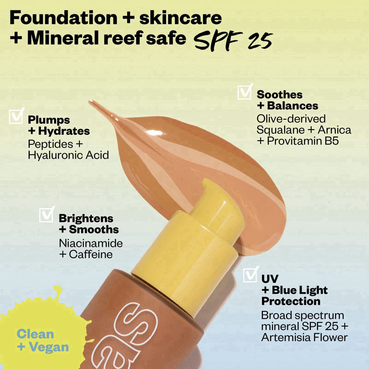 Kosas Revealer Liquid Foundation SPF 25 with Buildable Coverage, 380 – full view
