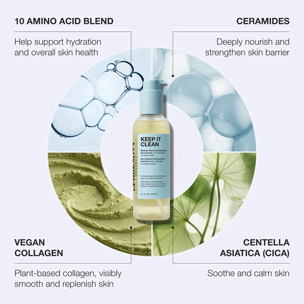 Innbeauty Project Keep It Clean Hydrating Gel Cleanser, 6.7 oz – full view