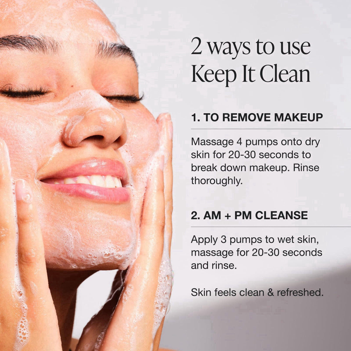 Innbeauty Project Keep It Clean Hydrating Gel Cleanser, 6.7 oz – back view and specifications